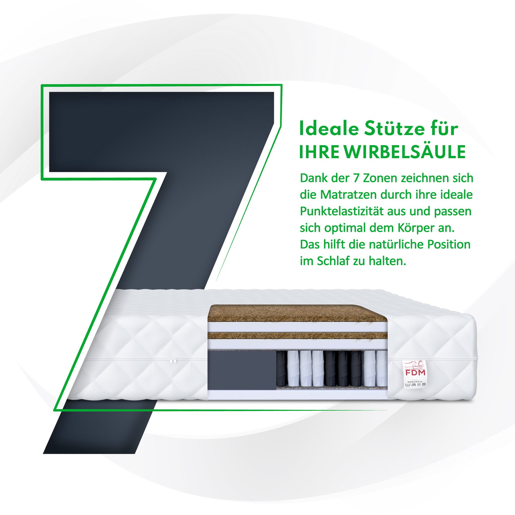 Taschenfederkernmatratze HOME MAX DUO H3 H4 90x200, 140x200, 180x200 cm & w günstig online kaufen