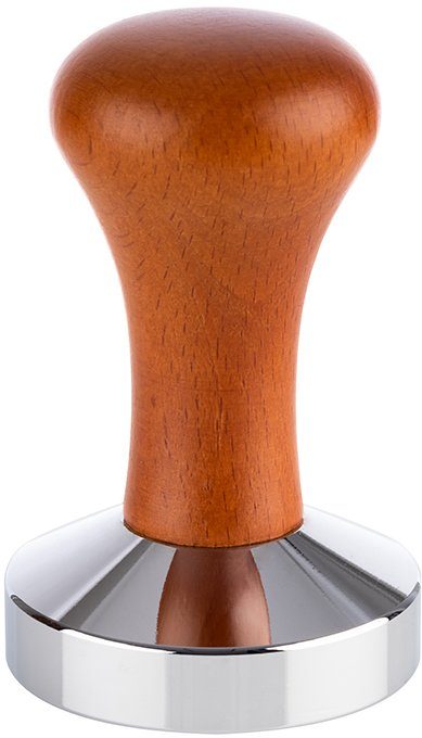 Buddy's Tamper Buddy´s Bar - Barista Edition, Premium, Kaffee Verdichter, rostfreier Edelstahl, Holzgriff
