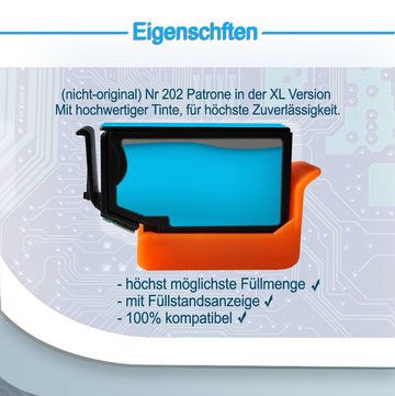 Druckerparadies 5er Pack Druckerpatronen 202 202XL kompatibel mit Epson XP-6000 Tintenpatrone (5-tlg)