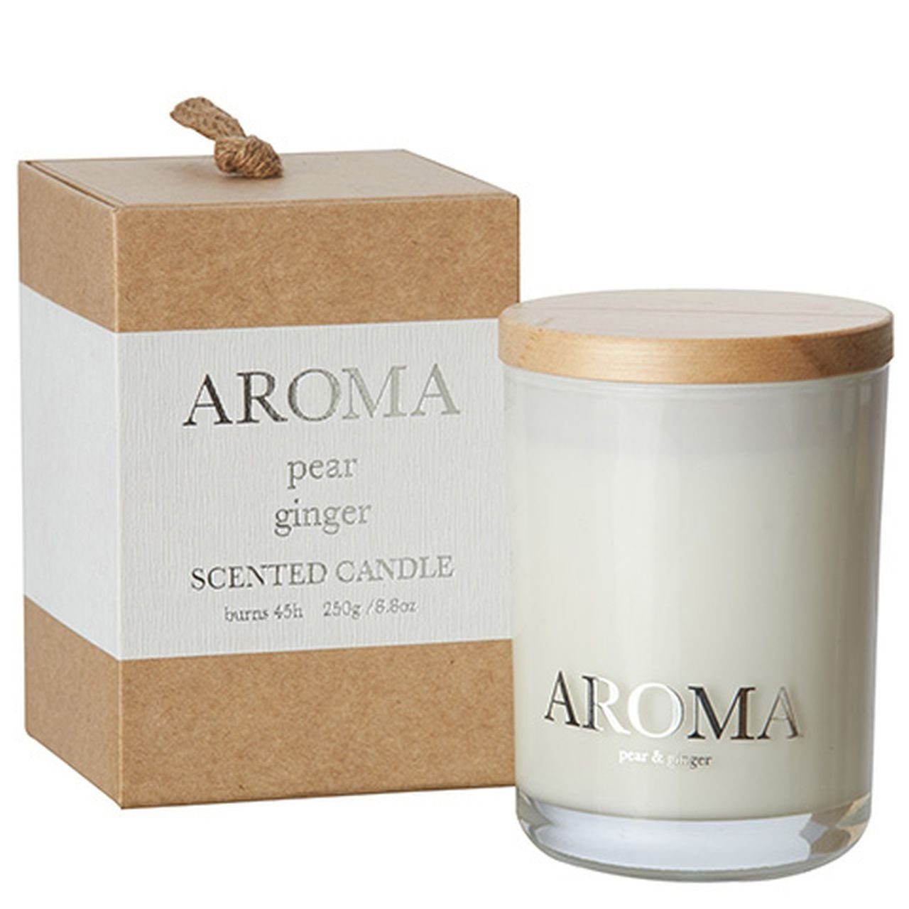 Duftkerze Aroma Duftkerze M im Glas mit Deckel bis zu 45 Stunden Brenndauer
