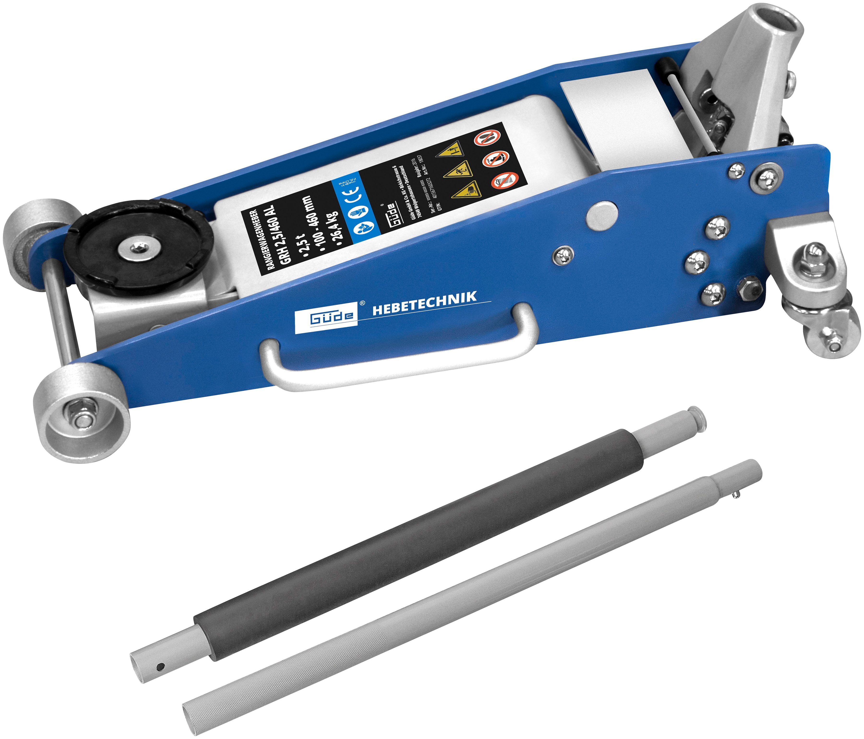 Güde Rangierwagenheber GRH 2,5/460 AL, max. Hubhöhe: 46 cm, bis 2,5 t