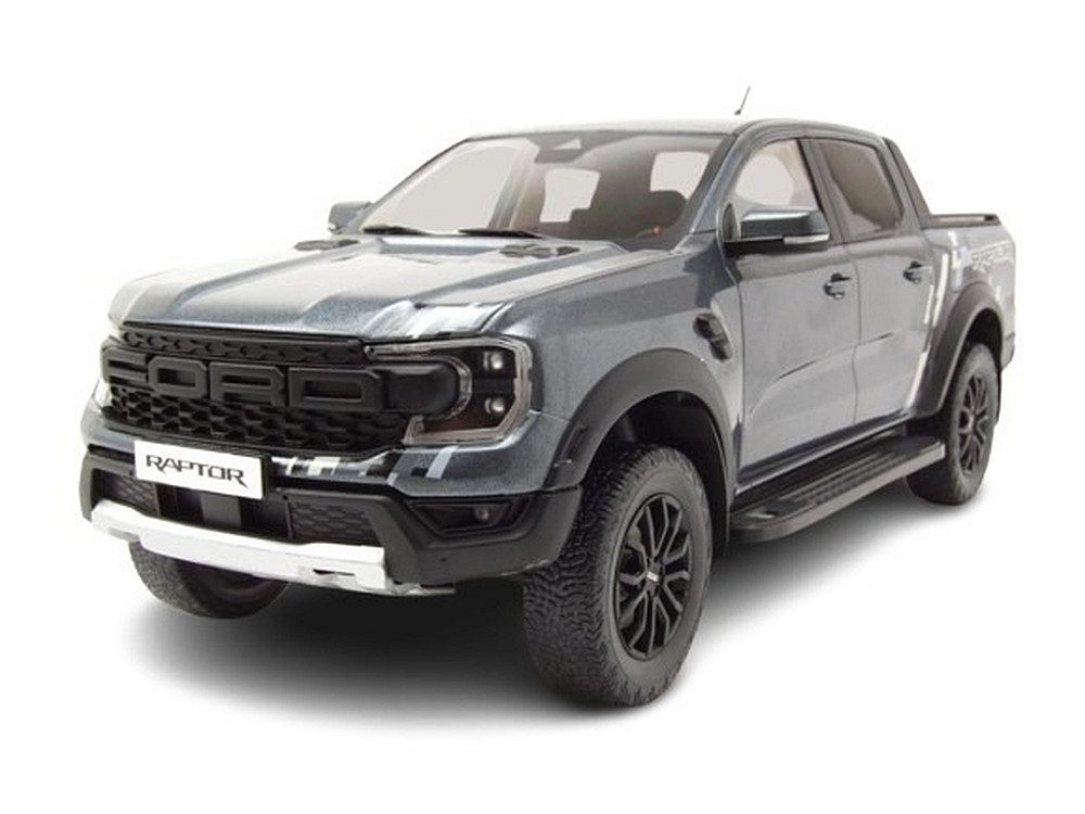 MCG Modellauto Ford Ranger Raptor Pick Up 2023 dunkelgrau metallic, Maßstab 1:18