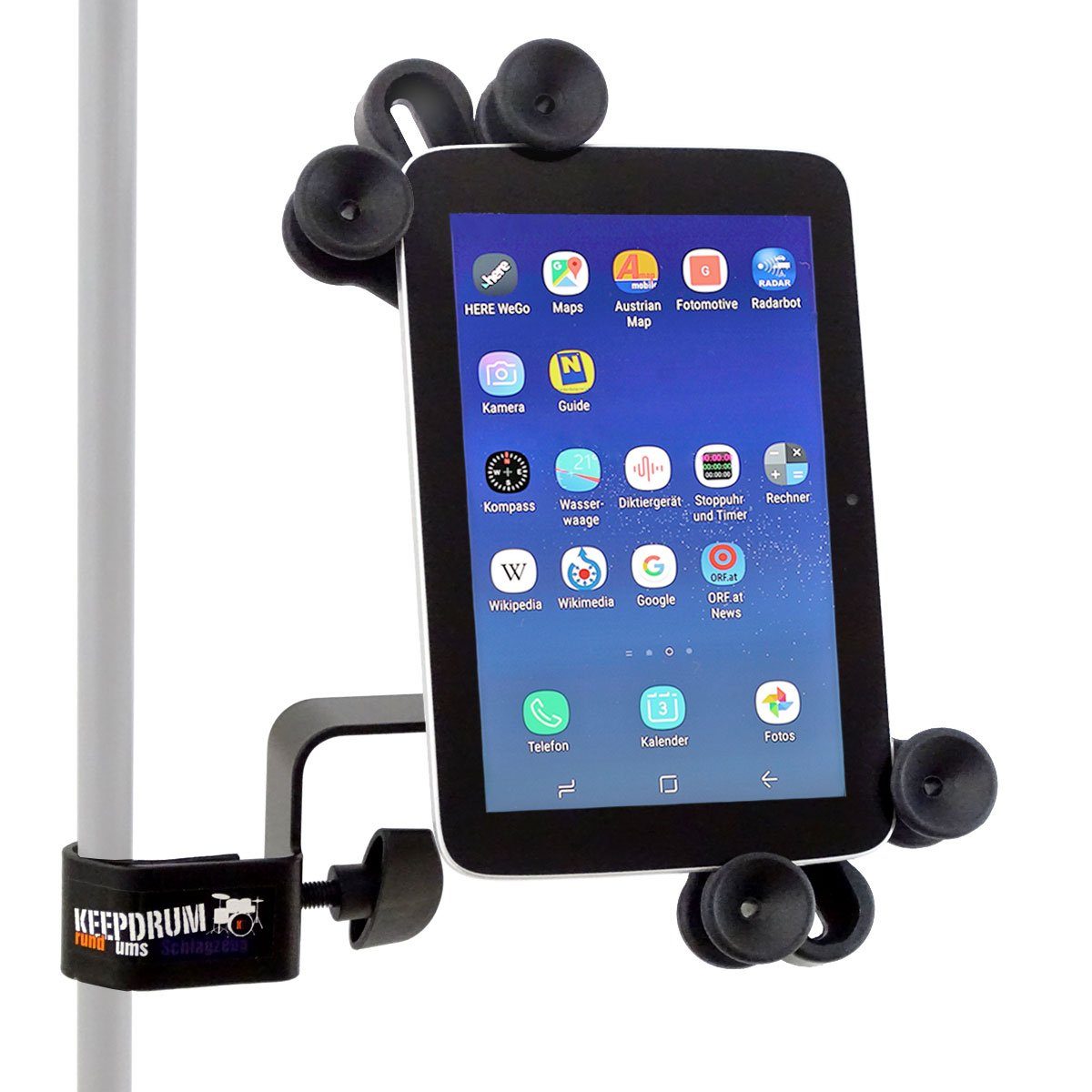 IPH02 Tablet + keepdrum Halter Stativhalterung Tisch-Stativ keepdrum NB35