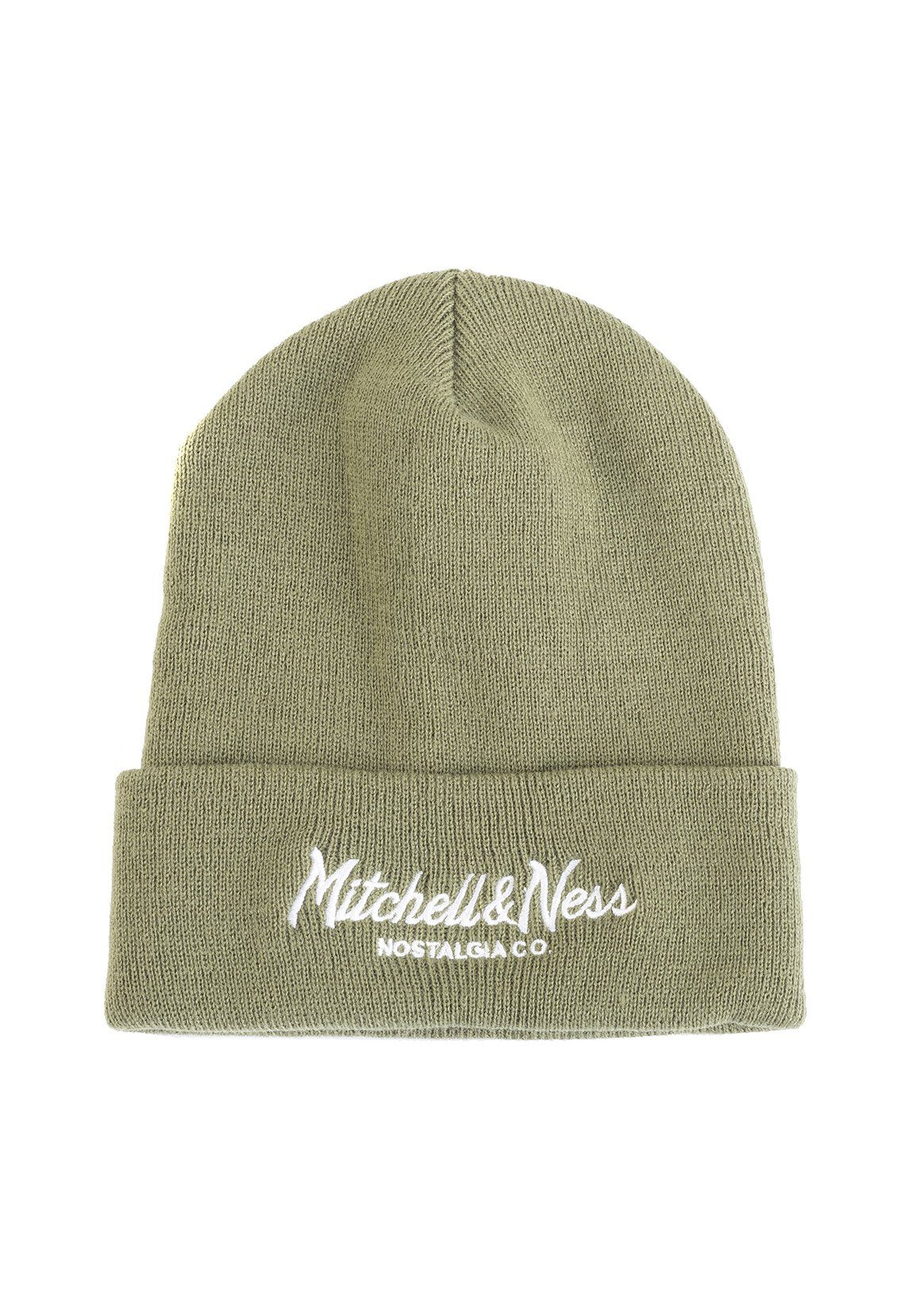 Intil532 Mitchell & Ness Weiß Ness Beanie Beanie & PINSCRIPT Khaki Mitchell