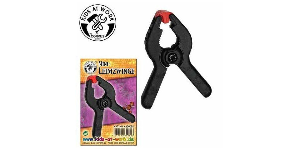 Corvus A600052 - Kids-at-Work, Mini-Leimzwinge, Mini-Klammer, 6cm Konstruktions-Spielset