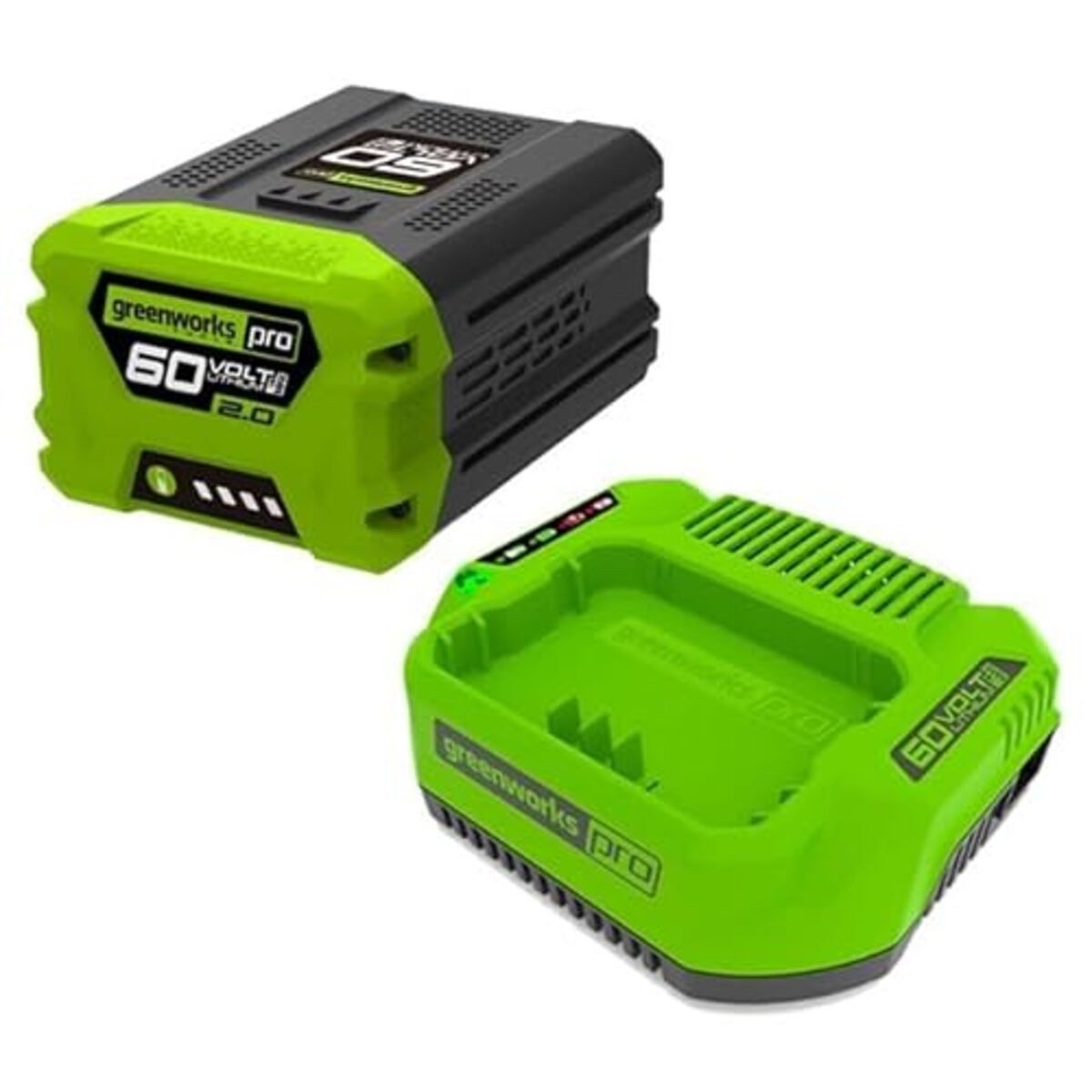 Greenworks Greenworks 60V 2Ah Akku und Universal-Ladegerät GSK60B2 Universal-Ladegerät