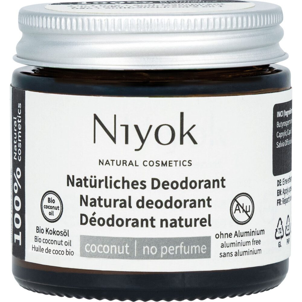 Niyok Deo-Creme Deodorant in Kokos, 40 ml