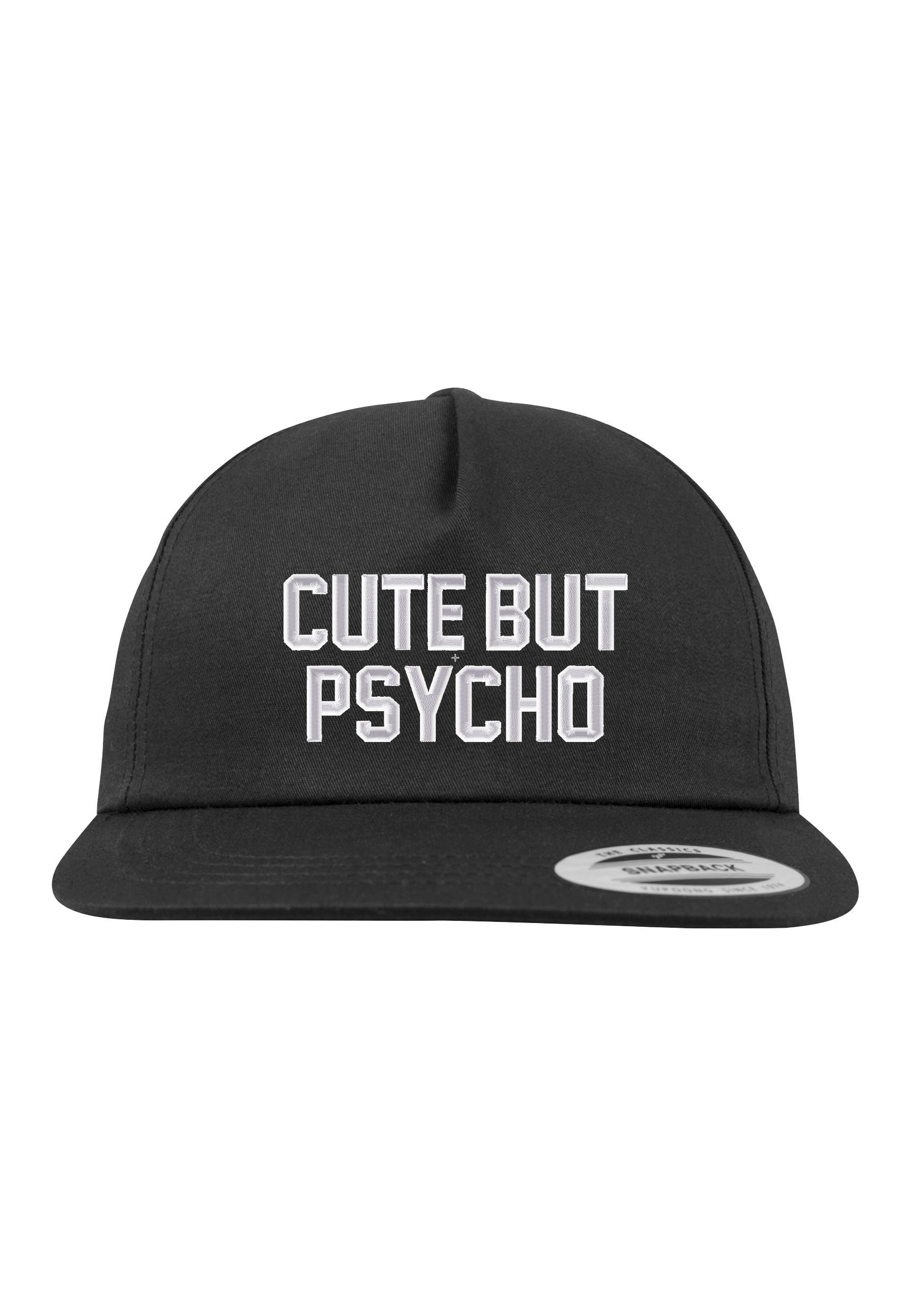Youth Designz Baseball Cap Cute but Psycho Unisex Snapback Cap mit modischer Logo Stickerei