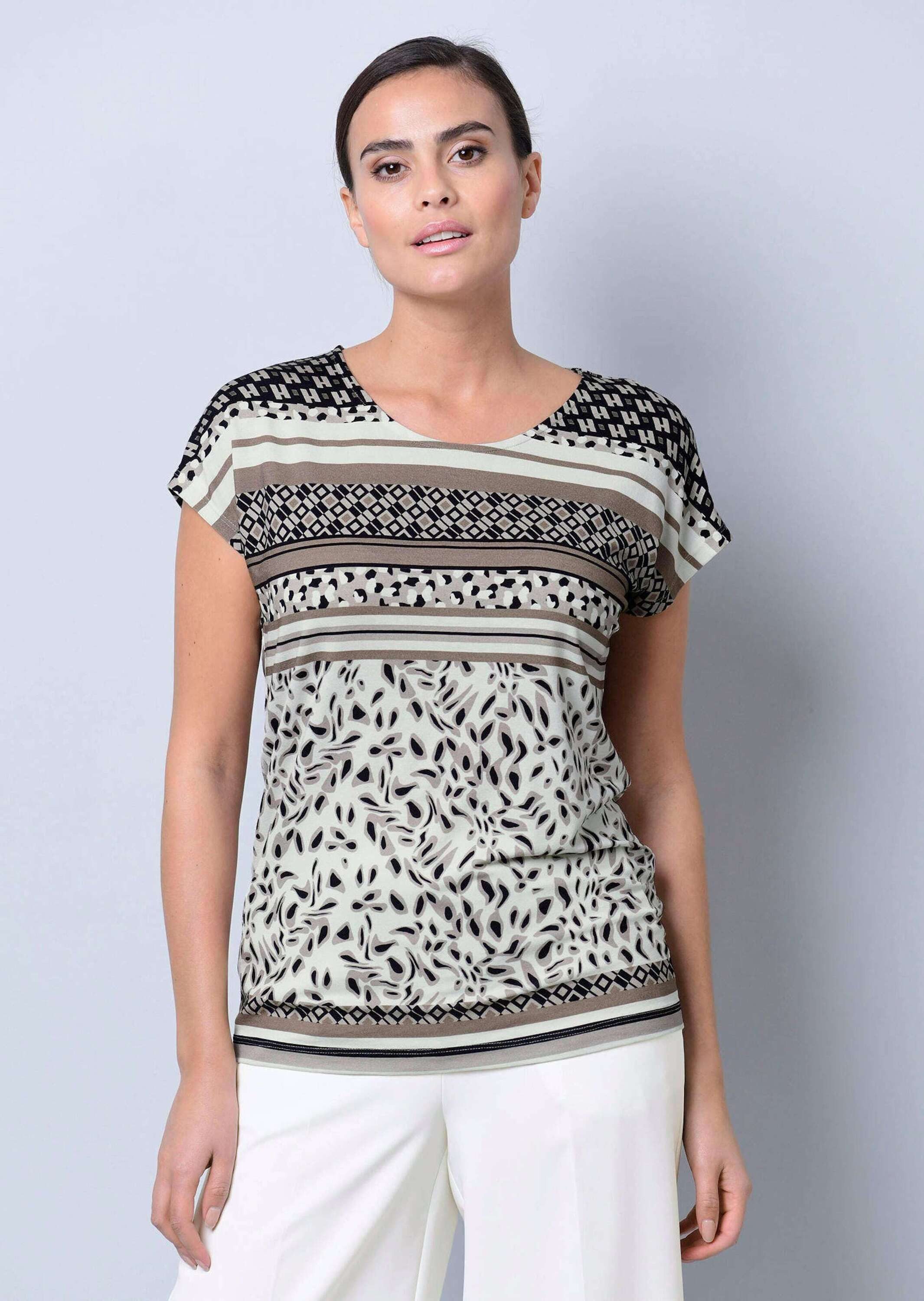Print-Shirt Shirt mit kurzem Arm