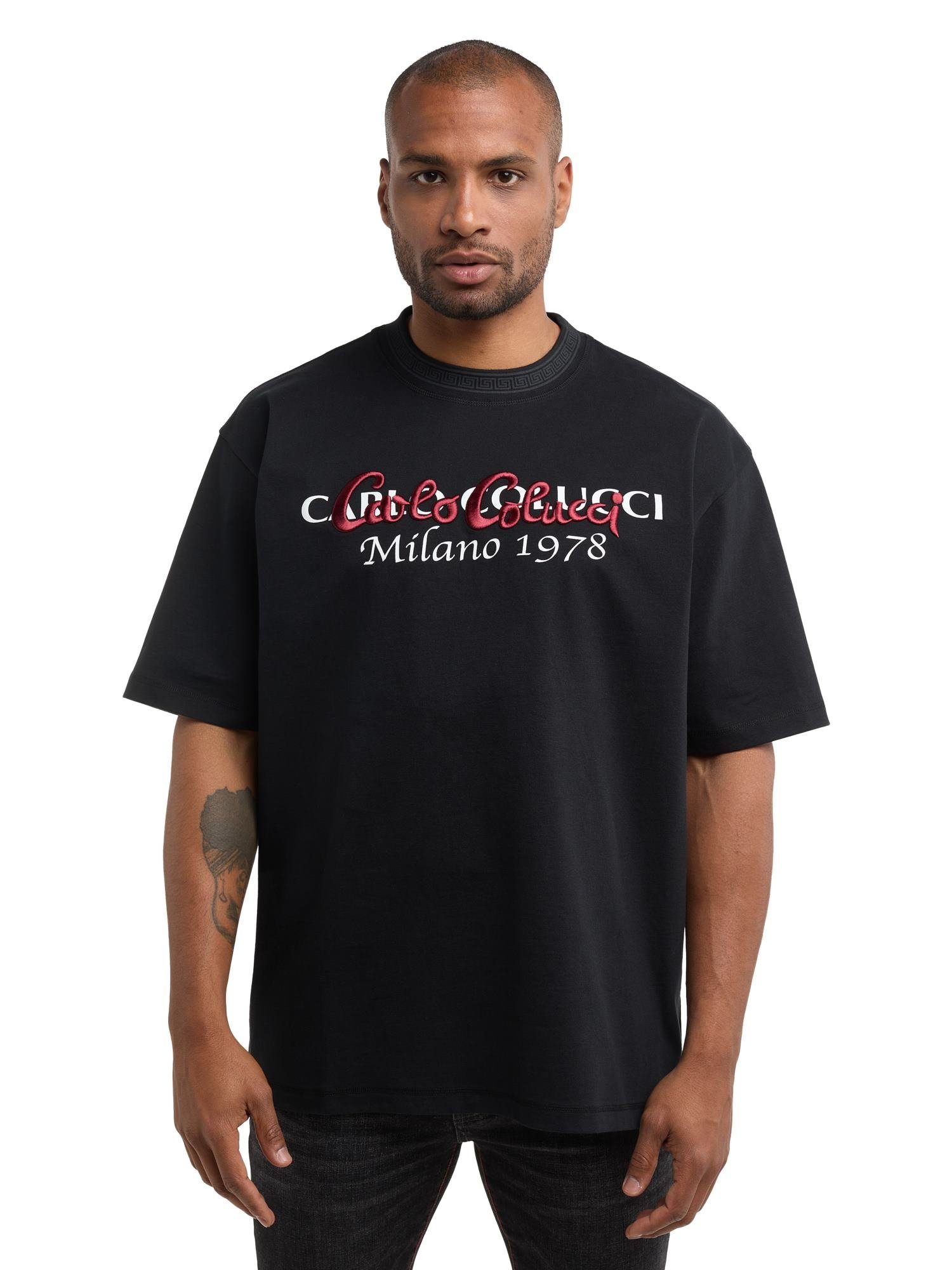 Stafeni Schwarz T-Shirt De COLUCCI CARLO