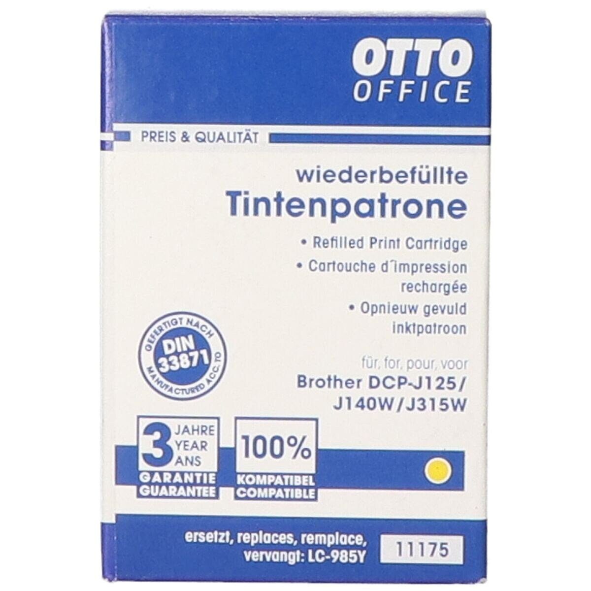 Office (1-tlg., »LC985Y«, Brother Otto Tintenpatrone Office ersetzt gelb)