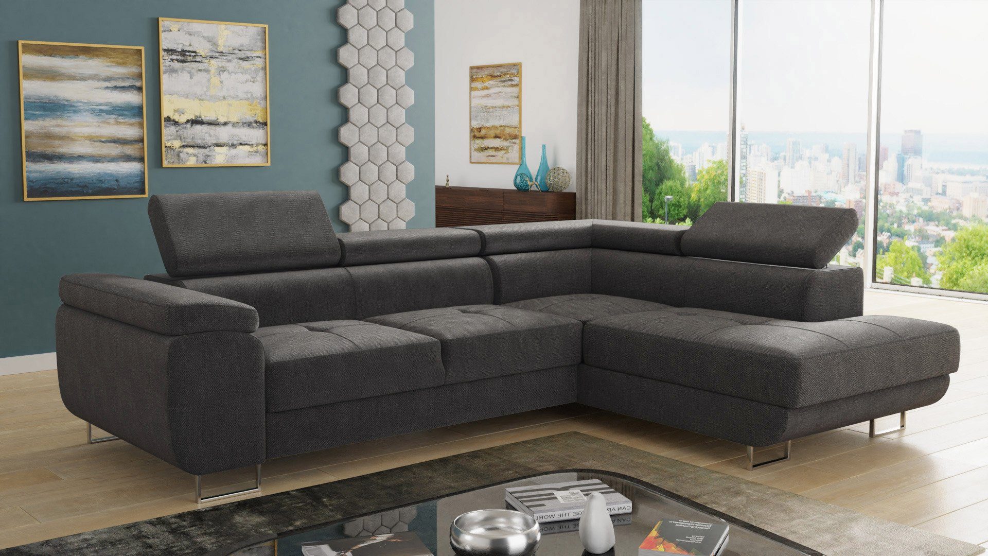 Sofnet Ecksofa Caris, mit Schlaffunktion und günstig online kaufen