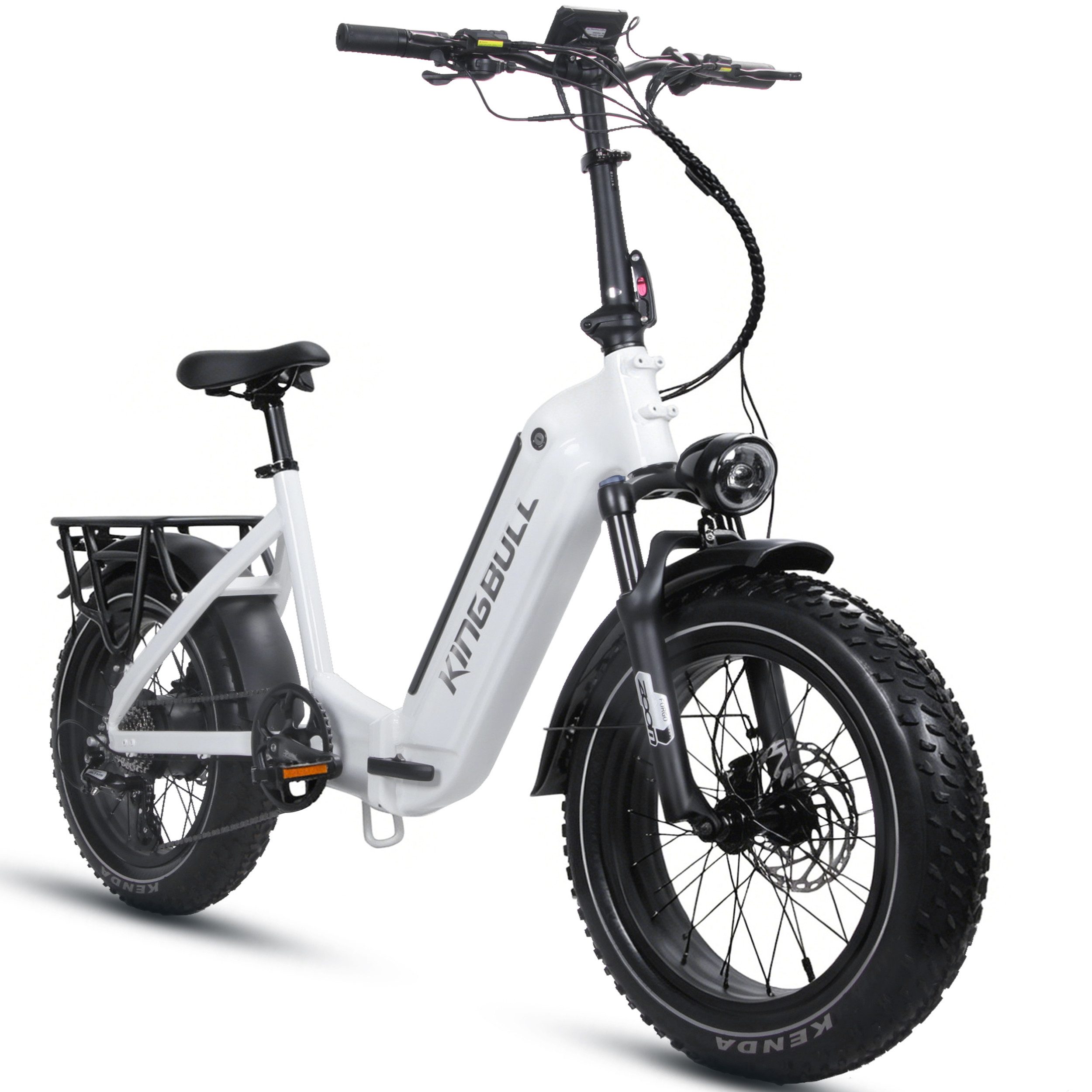 Vankel E-Bike Cityrad VERVE E-Fahrrad Damen u. Herren 960WH Pedelec, 48V 20AH 130 km, Kettenschaltung, Heckmotor, 960 Wh, E-Bikes, 130km, 20×4.0" Fatbike Elektrofahrrad Lockout-Federgabel