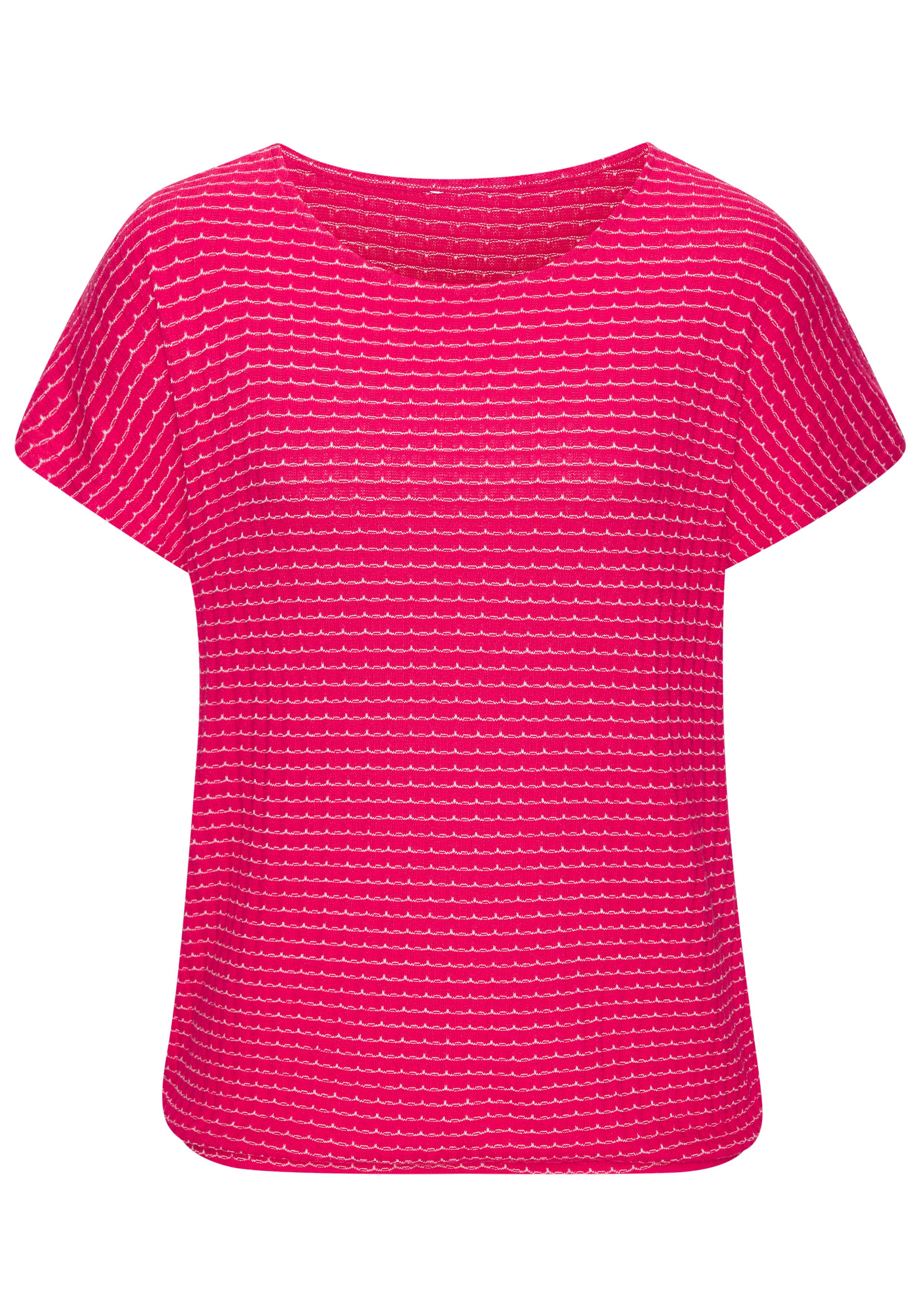 Vivance Kurzarmshirt aus strukturierter Strickqualität mit Gummizug im Bund günstig online kaufen
