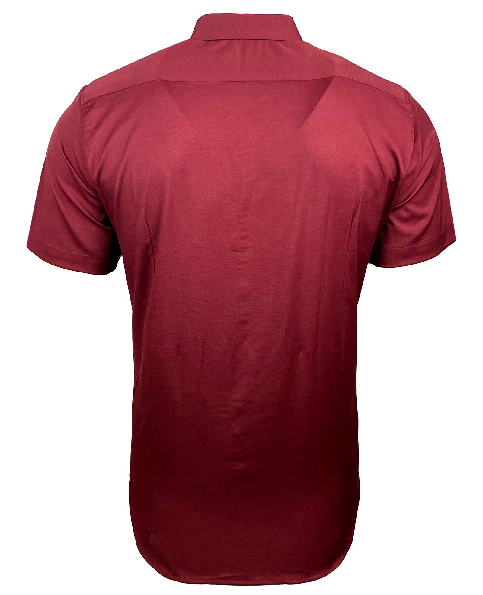 Baxboy Langarmhemd Kurzarmhemd Herren Hemd Bügelleichtes Slim Fit Kentkragen Uni B-455