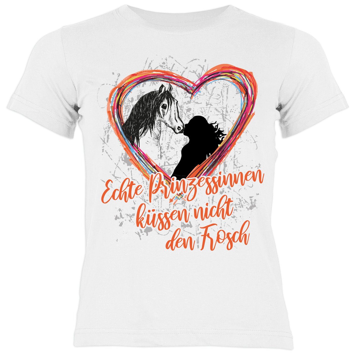 Tini - Pferde Pferde weiss Prinzessinnen Motiv Echte T-Shirt Kinder Tshirt Mädchen Sprüche küssen .... Shirts Shirt