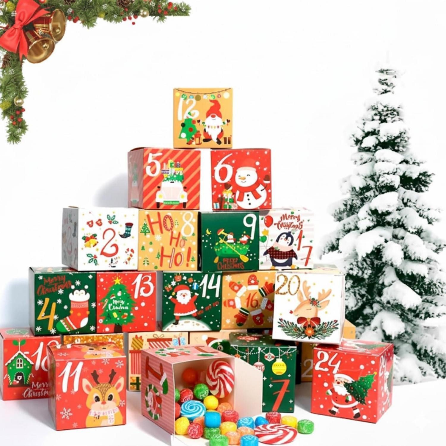 LuxusKollektion befüllbarer Adventskalender Adventskalender 24 Boxen Befüllbar