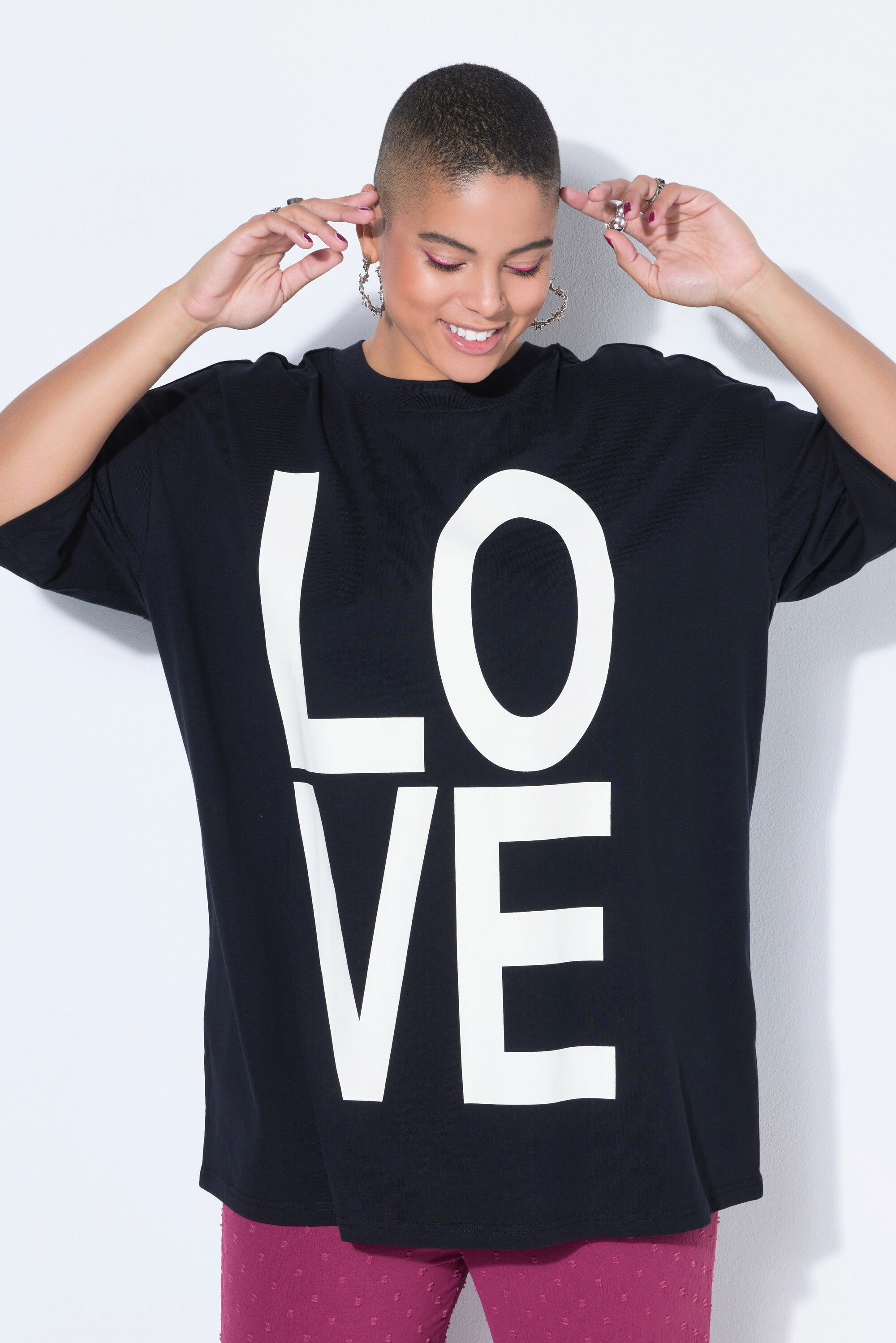 Studio Untold T-Shirt T-Shirt oversized LOVE Halbarm günstig online kaufen