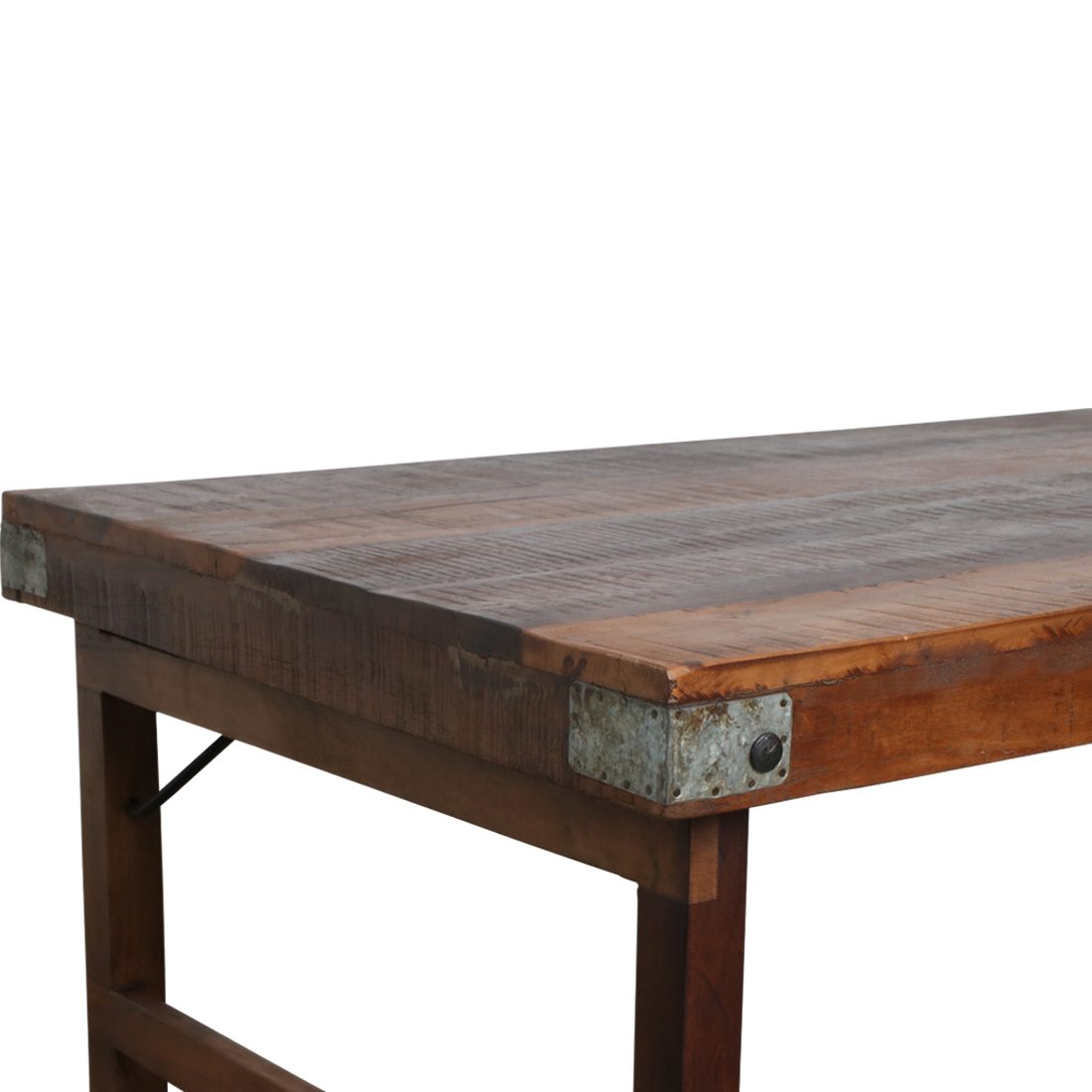 Raw Materials Amsterdam Couchtisch Raw Materials rustikaler Couchtisch 120x72 Holz Industrial klappbar (1-St)
