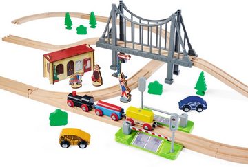 Eichhorn Spielzeug-Eisenbahn Bahnset mit Brücke, (Set, 55-tlg), FSC®- schützt Wald - weltweit
