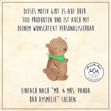Mr. & Mrs. Panda Tragetasche Bär Dysmelie - Transparent - Geschenk, Stoffbeutel, Einkaufstasche, B (1-tlg), Lange Tragegriffe