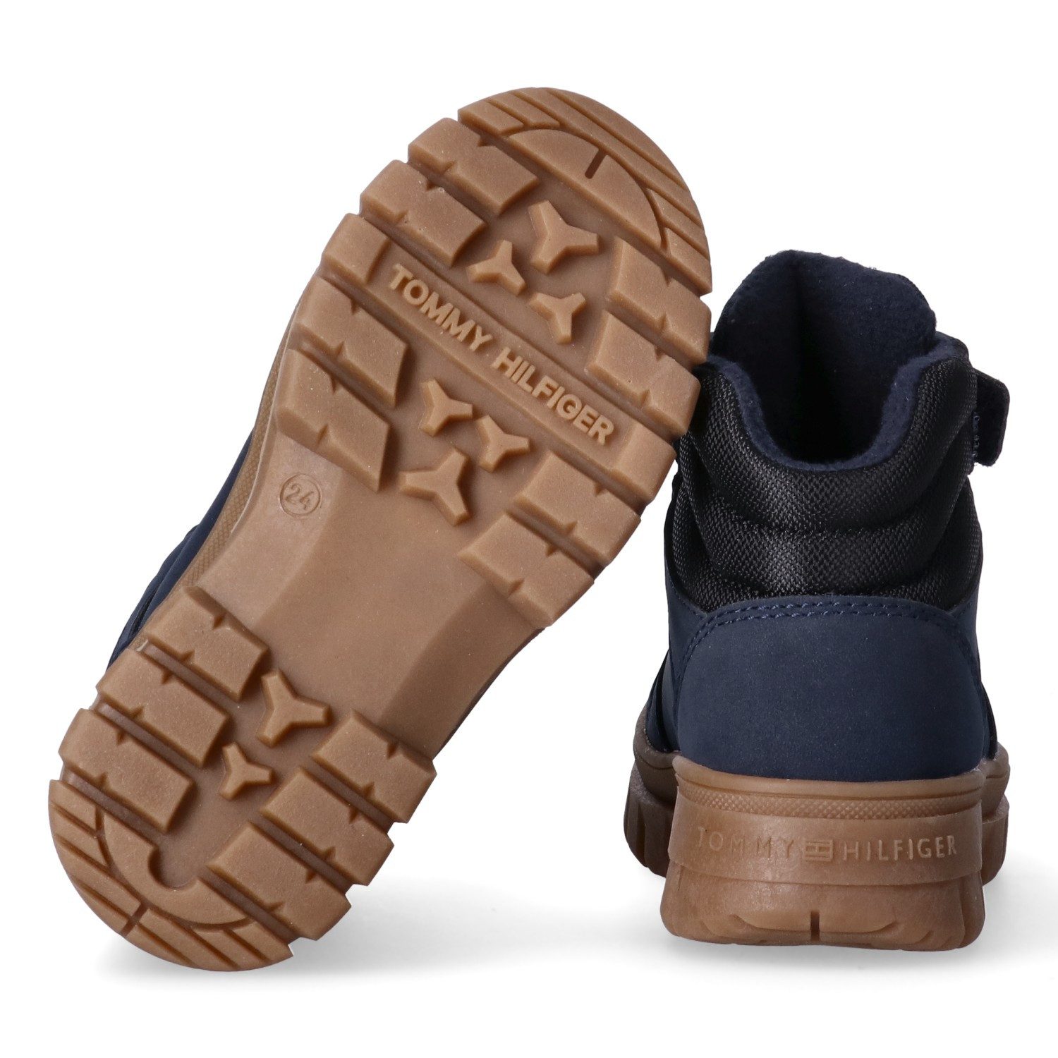 Tommy Hilfiger Schnürboots Casual-Boots, Herbstboots mit praktischem Klettverschluss