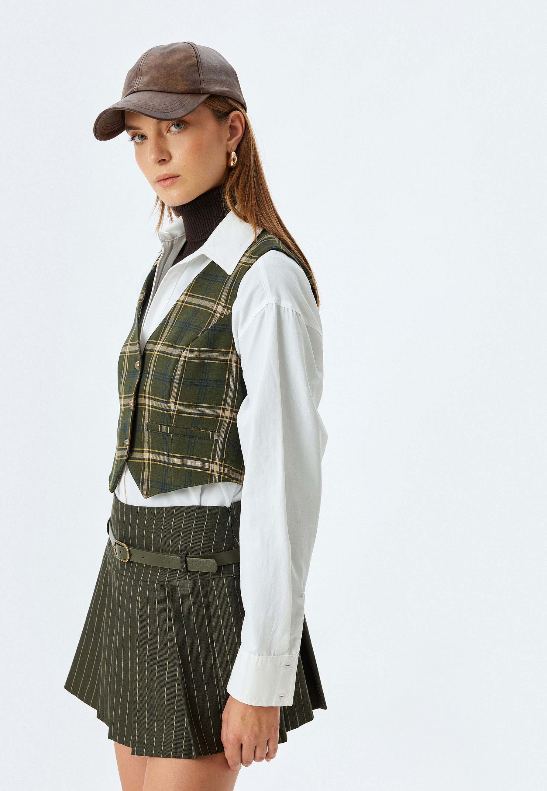 Koton Anzugweste V-Kragen Mit Knöpfen Anzugweste günstig online kaufen