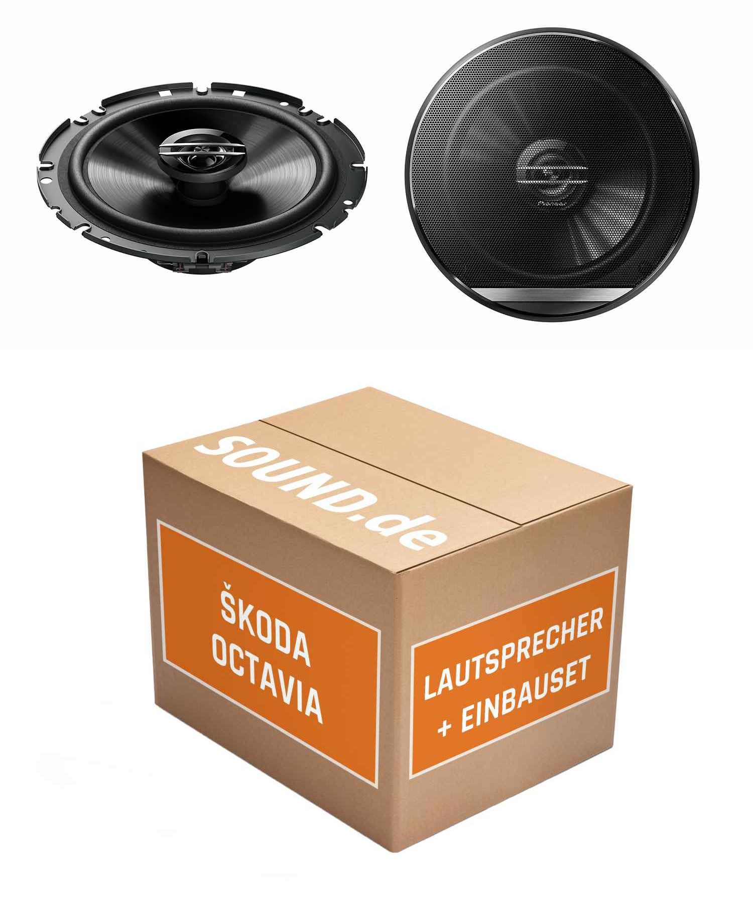 JUST SOUND best choice for caraudio Lautsprecher Boxen Set Pioneer TS-G1720F Skoda Octavia III Typ 5E Auto-Lautsprecher (40 W, 16 cm)