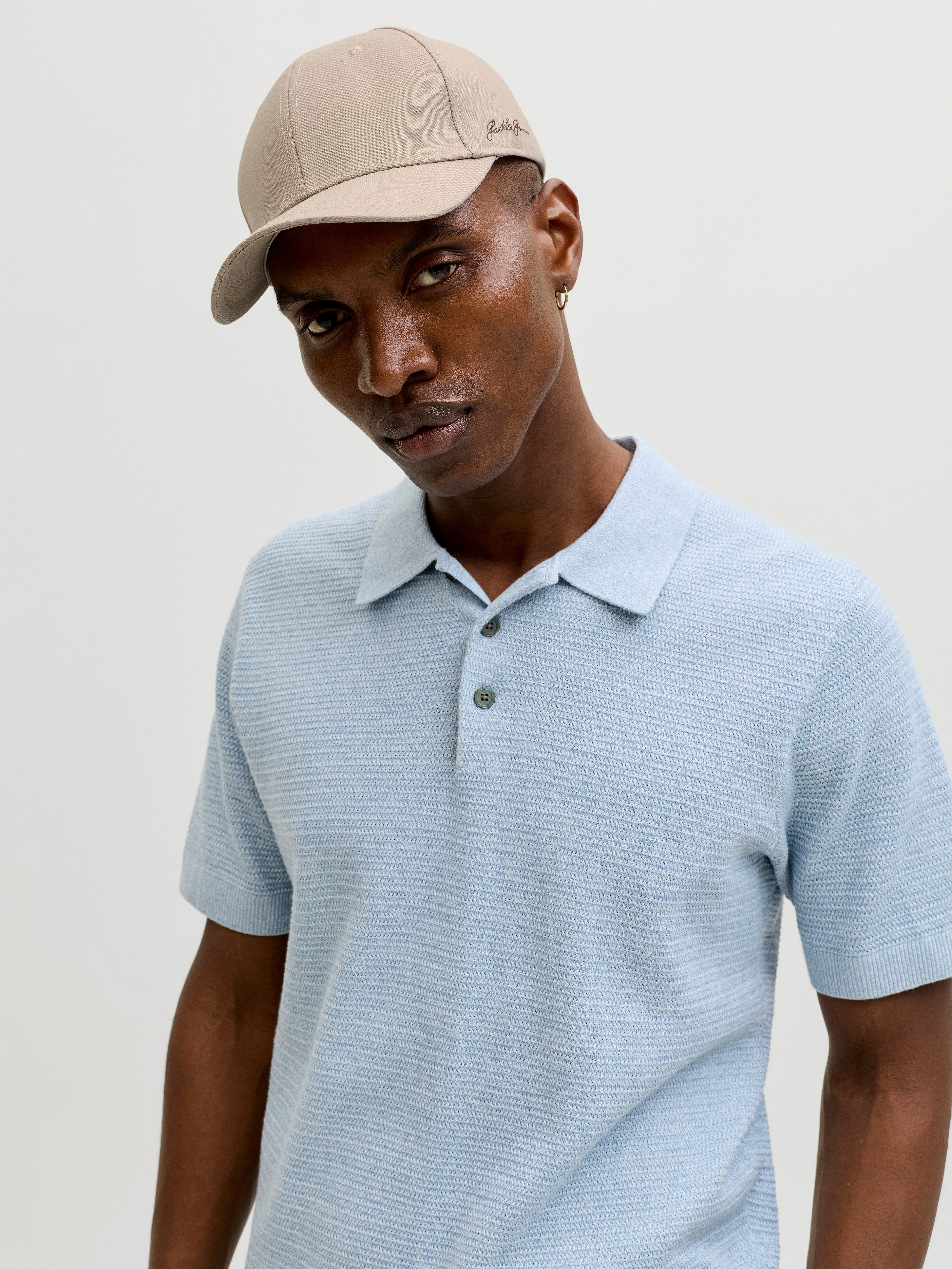 Jack & Jones Baseball Cap JACBASE LOUIS LINEN BLEND CAP SN mit Branding