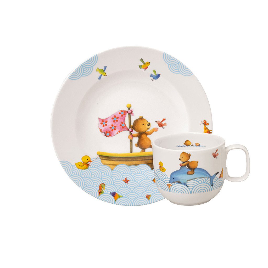 Kindergeschirr-Set Happy as a Bear Kinder Frühstücks-Set, 2tlg