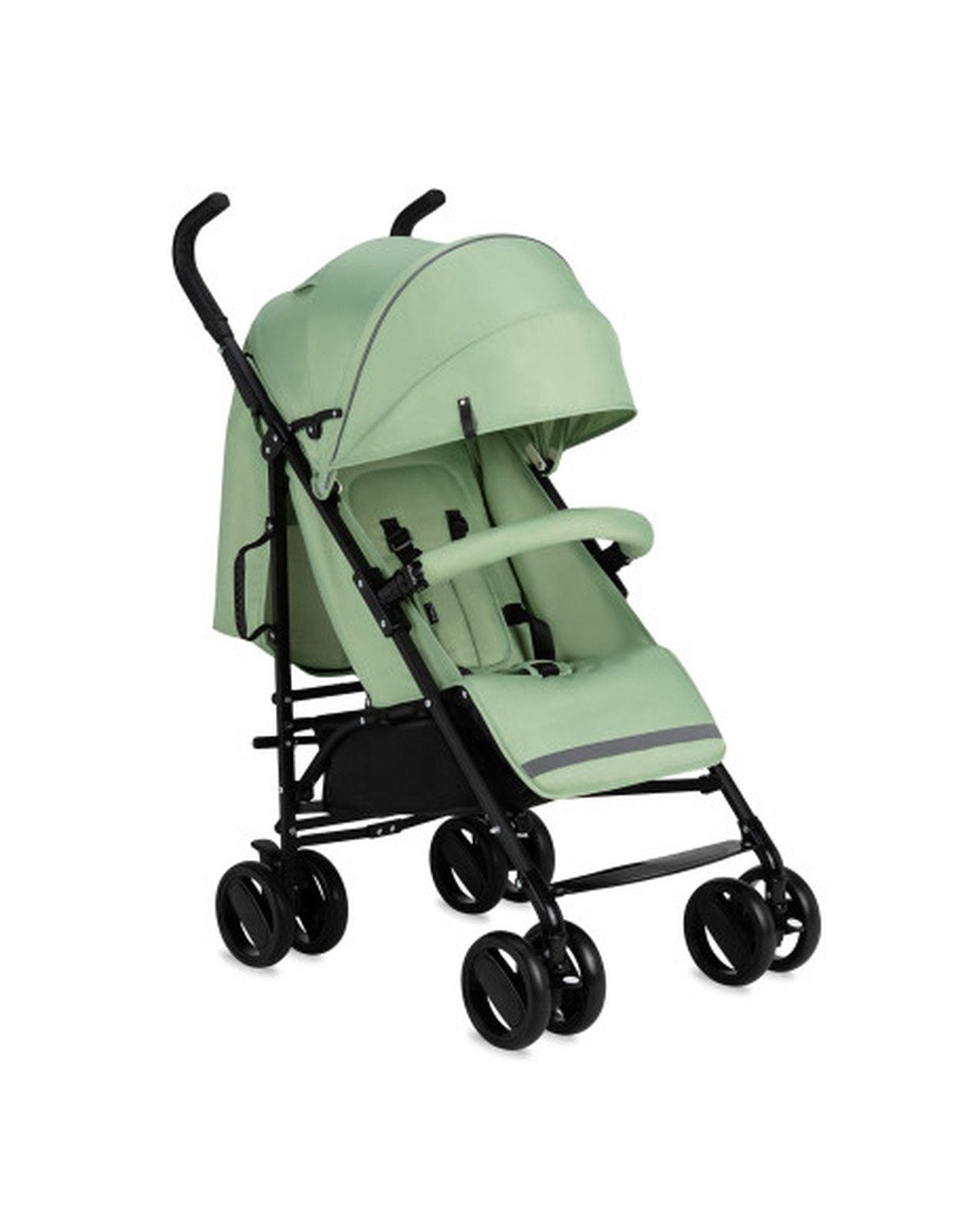 Kinder-Buggy MoMi AKIRA Kinderwagen in Grün - leicht, wendig, mit Faltmechanismus