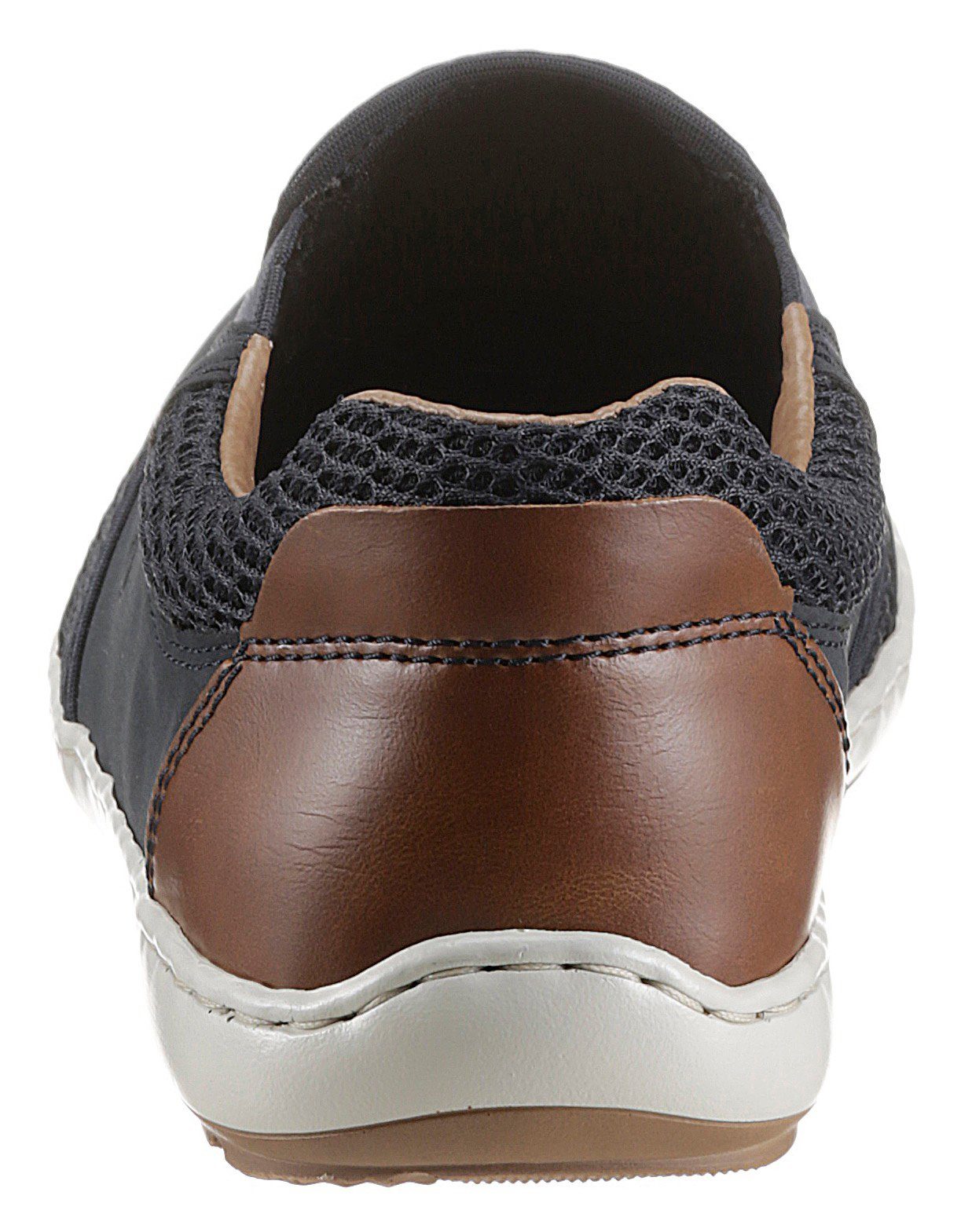 Rieker Slipper Sommerschuh, Schlupfschuh, Freizeitschuh mit kontrastfarbene günstig online kaufen