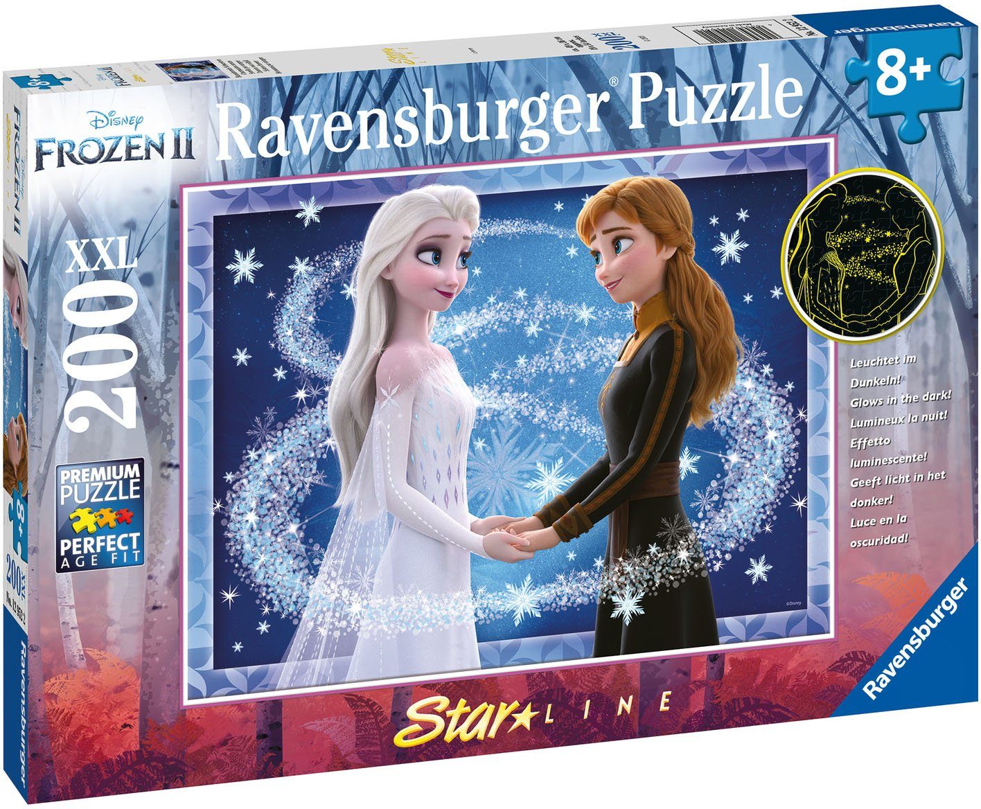 Ravensburger Puzzle Bezaubernde Schwestern, 200 Puzzleteile, mit leuchtende günstig online kaufen