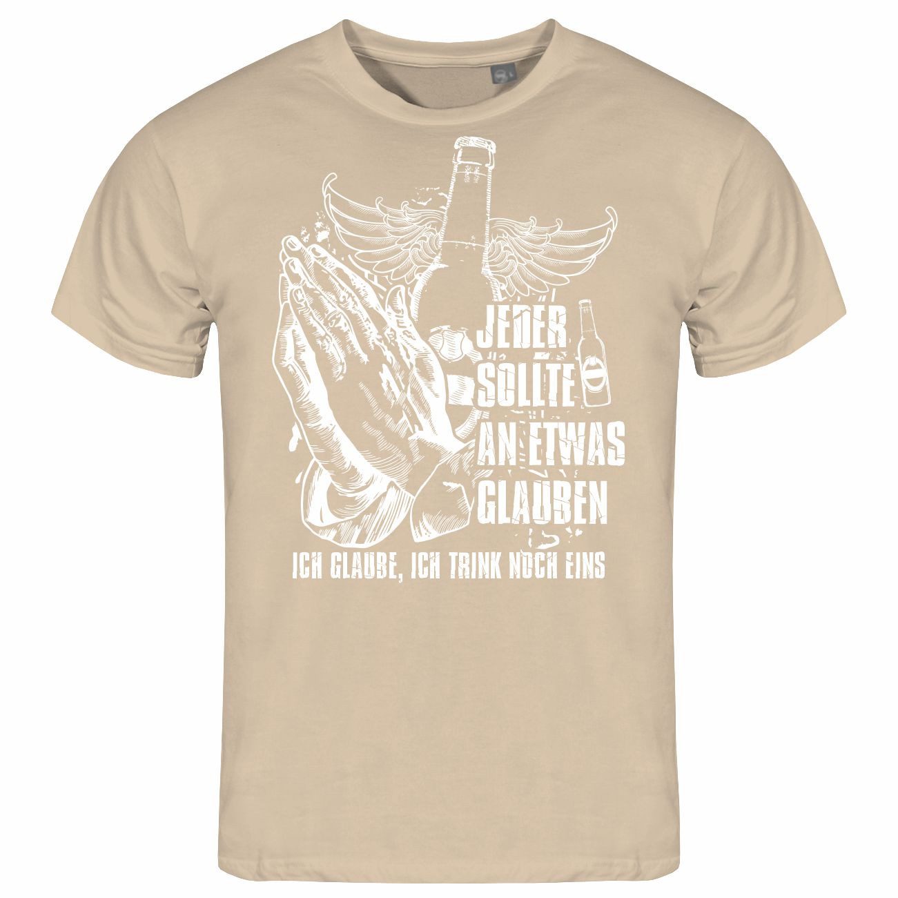 deinshirt Print-Shirt Herren T-Shirt Ich glaube günstig online kaufen