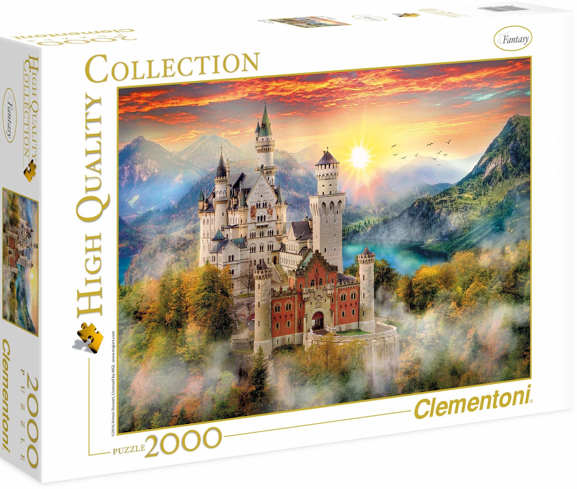 Clementoni® Puzzle High Quality Collection, Neuschwanstein, 2000 Puzzleteil günstig online kaufen