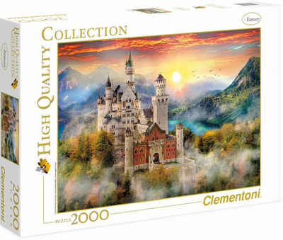Clementoni® Puzzle High Quality Collection, Neuschwanstein, 2000 Puzzleteile, Made in Europe
