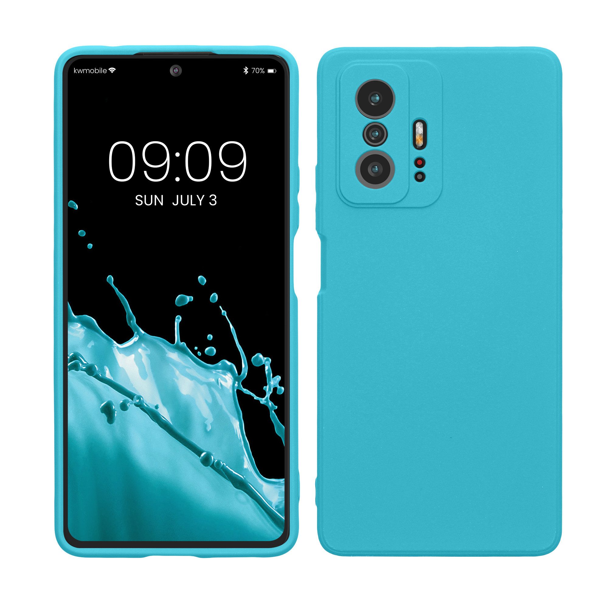kwmobile Handyhülle Slim Case für Xiaomi 11T / 11T Pro, Hülle Silikon Handy - Handyhülle gummiert