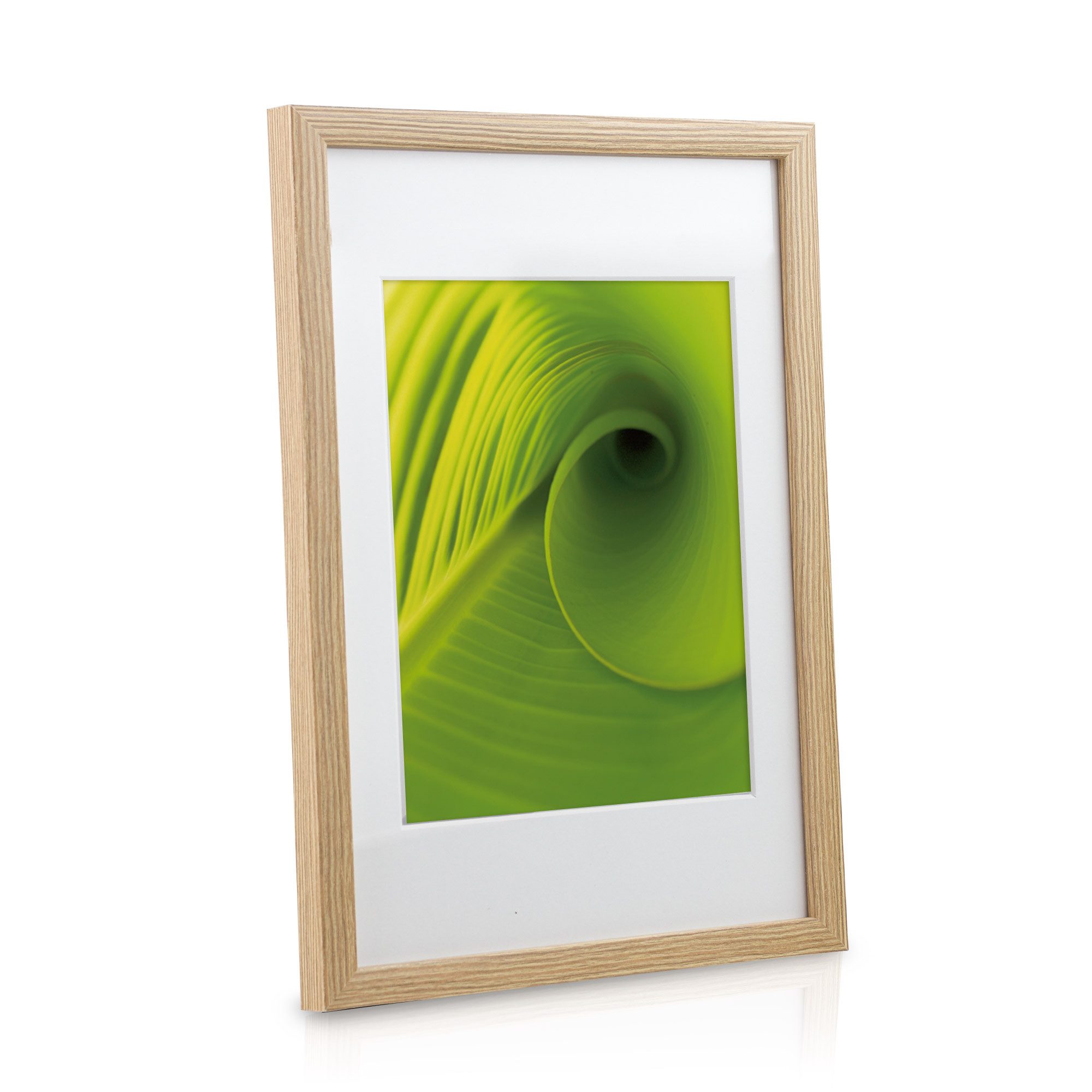 bomoe Bilderrahmen 24er Bilderrahmen Set Nature Fotorahmen Collage, Eiche, 10x 10x15 cm, 8X 13x18 cm, 4X 15x20 cm, 2X 20x30 cm mit Passepartout – Bild 4 von 5