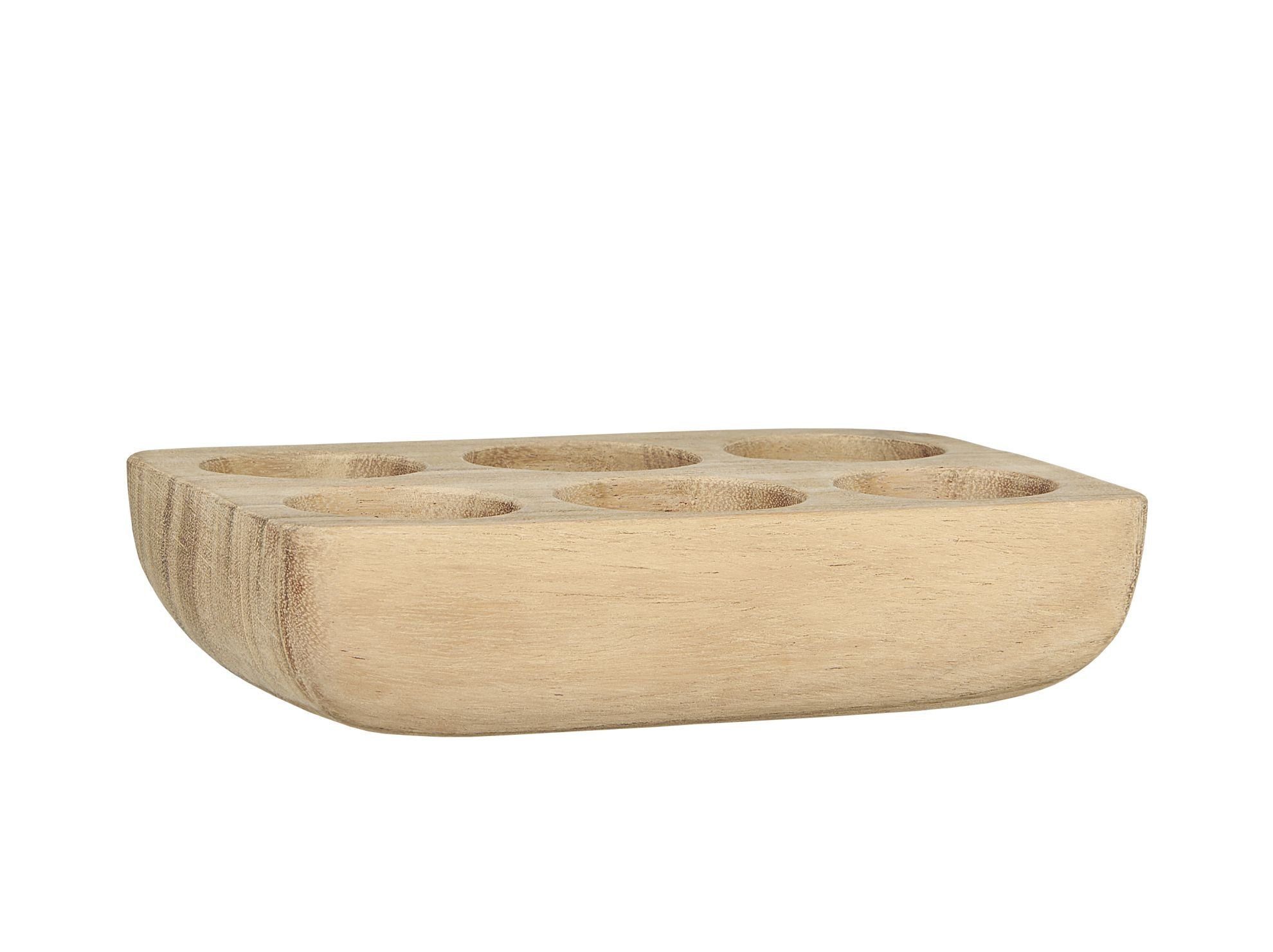 Dekotablett Eier Tablett, Halter für 6 Eier Holz Akazienholz Ib Laursen 17048-00