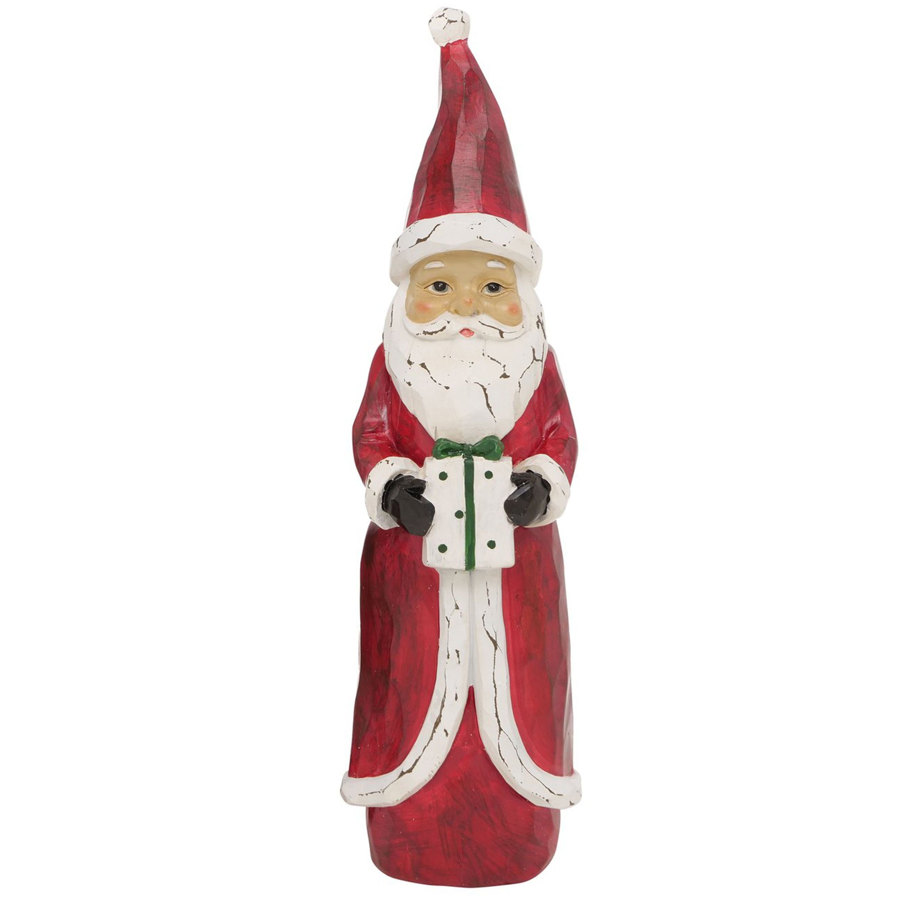 MamboCat Dekofigur B. Deko-Figur Pedros Weihnachtsmann mit Geschenk, H 40,00 cm - 2023794