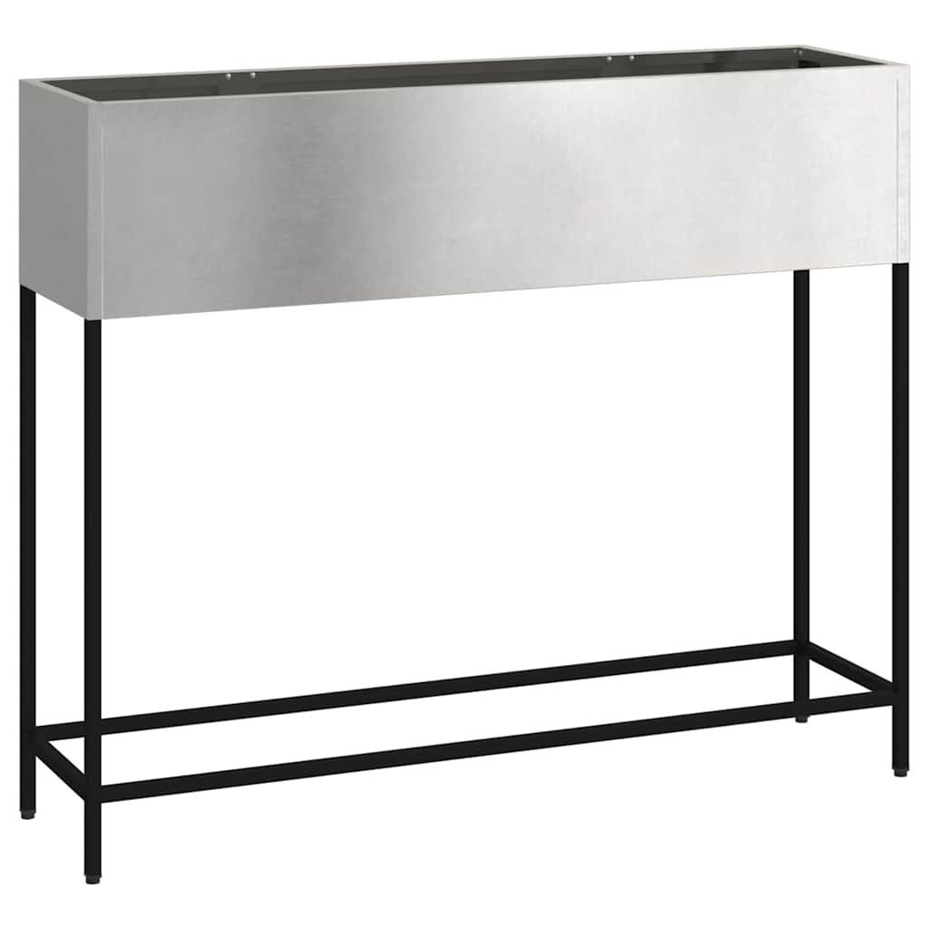 Hochbeet Hochbeet Gartenpflanzer Silber 100 x 26 x 82 cm Edelstahl