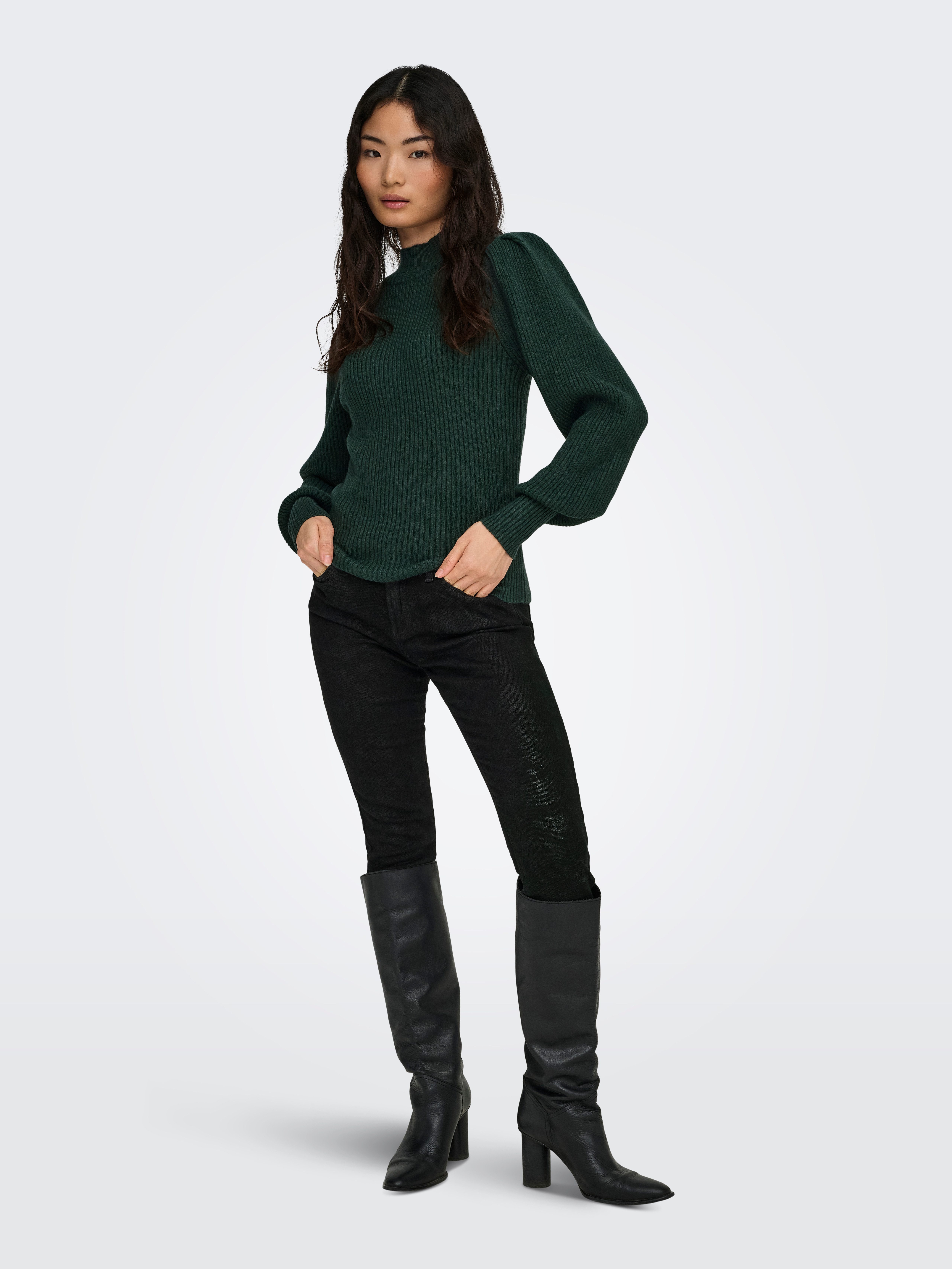 ONLY Strickpullover ONLKATIA L/S HIGHNECK PULLOVER KNT NOOS Viskosemischung