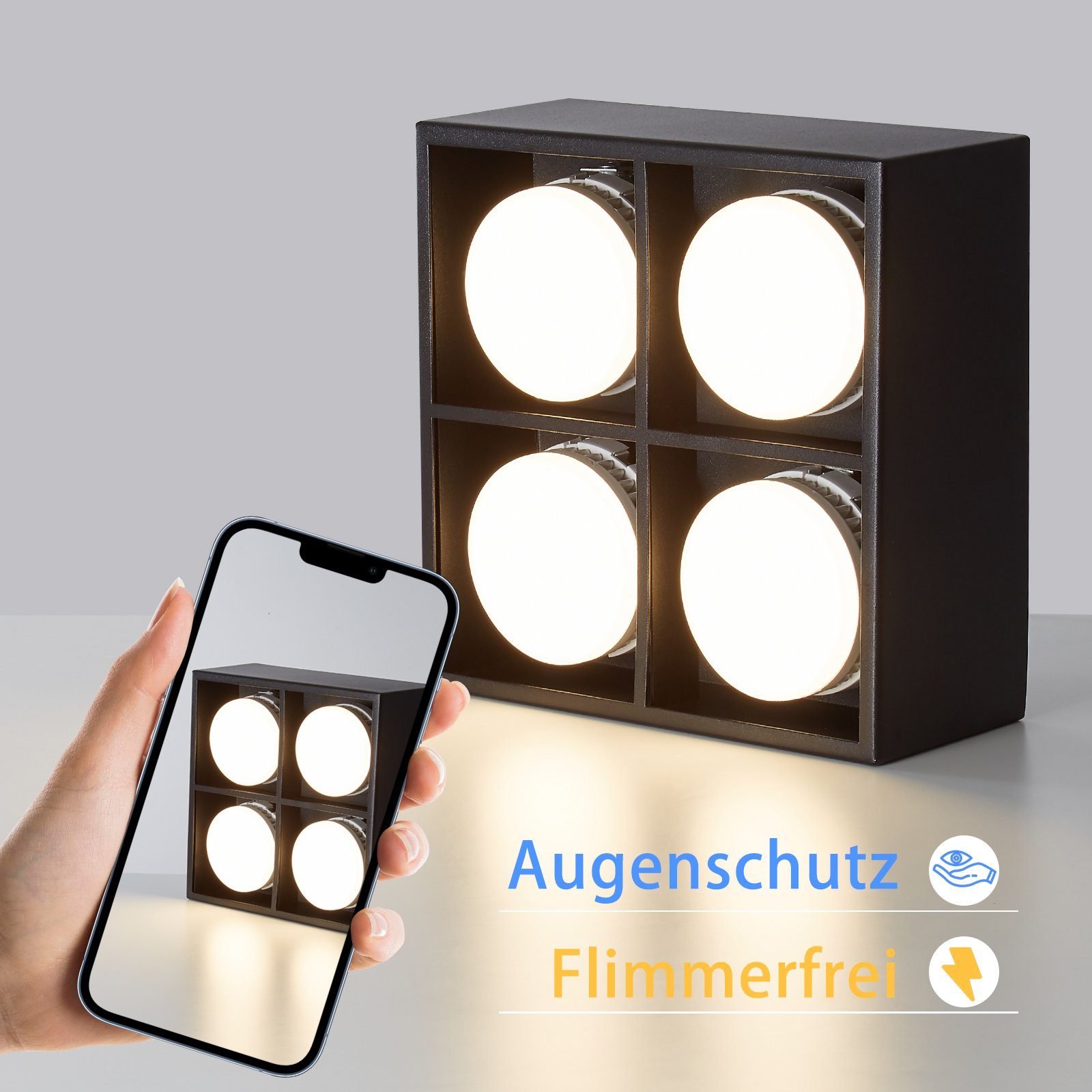 Nettlife LED Deckenstrahler Weiß Aufbau Aufputz günstig online kaufen