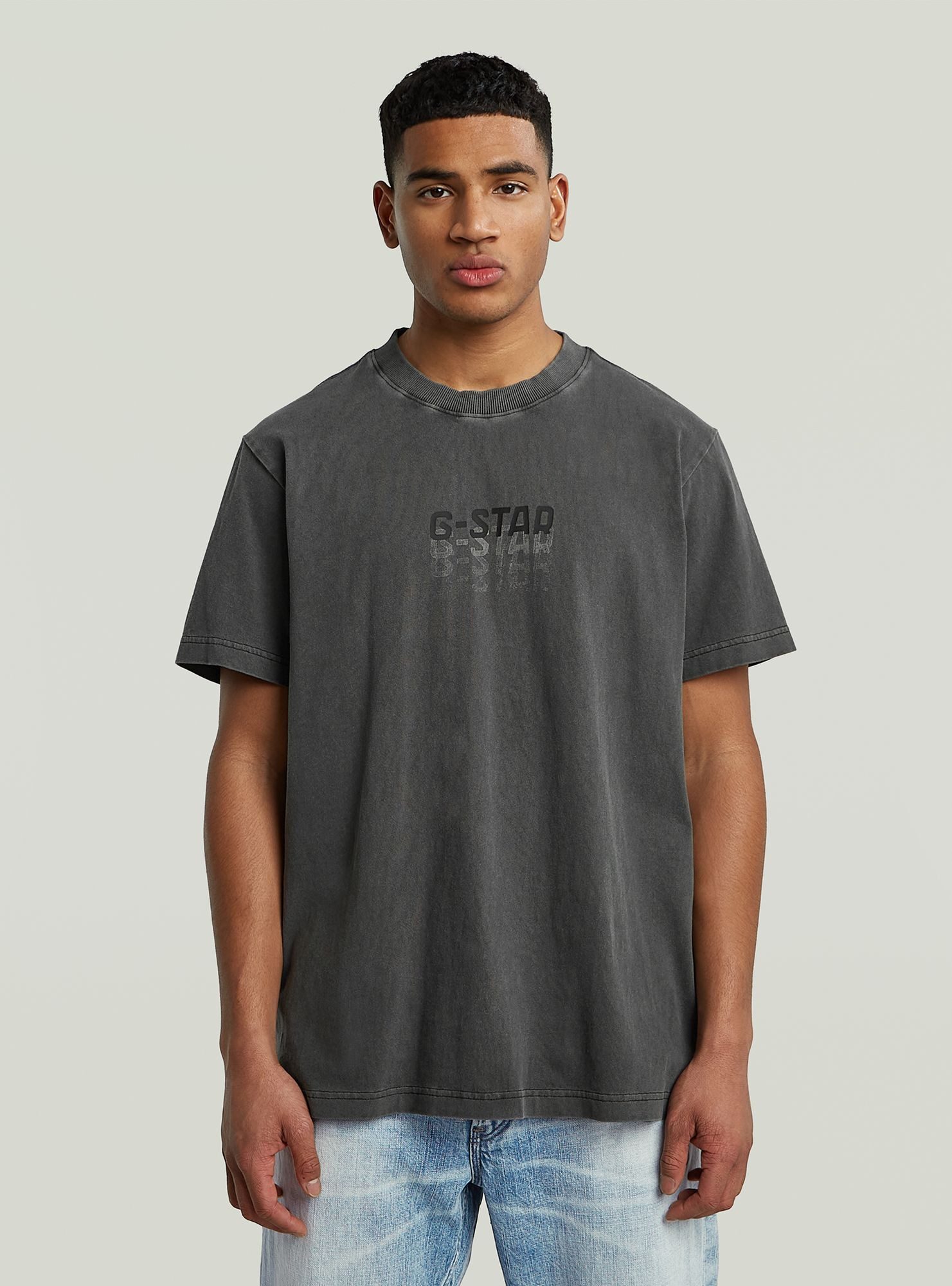 G-STAR T-Shirt Multi Logo Overdyed Loose T-Shirt