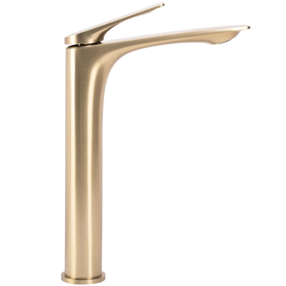 Thumbnail - wohnwerk.idee Badarmatur Waschbeckenarmatur Wasserhahn Gold Einhebelmischer Avalon Gold Schwarz
