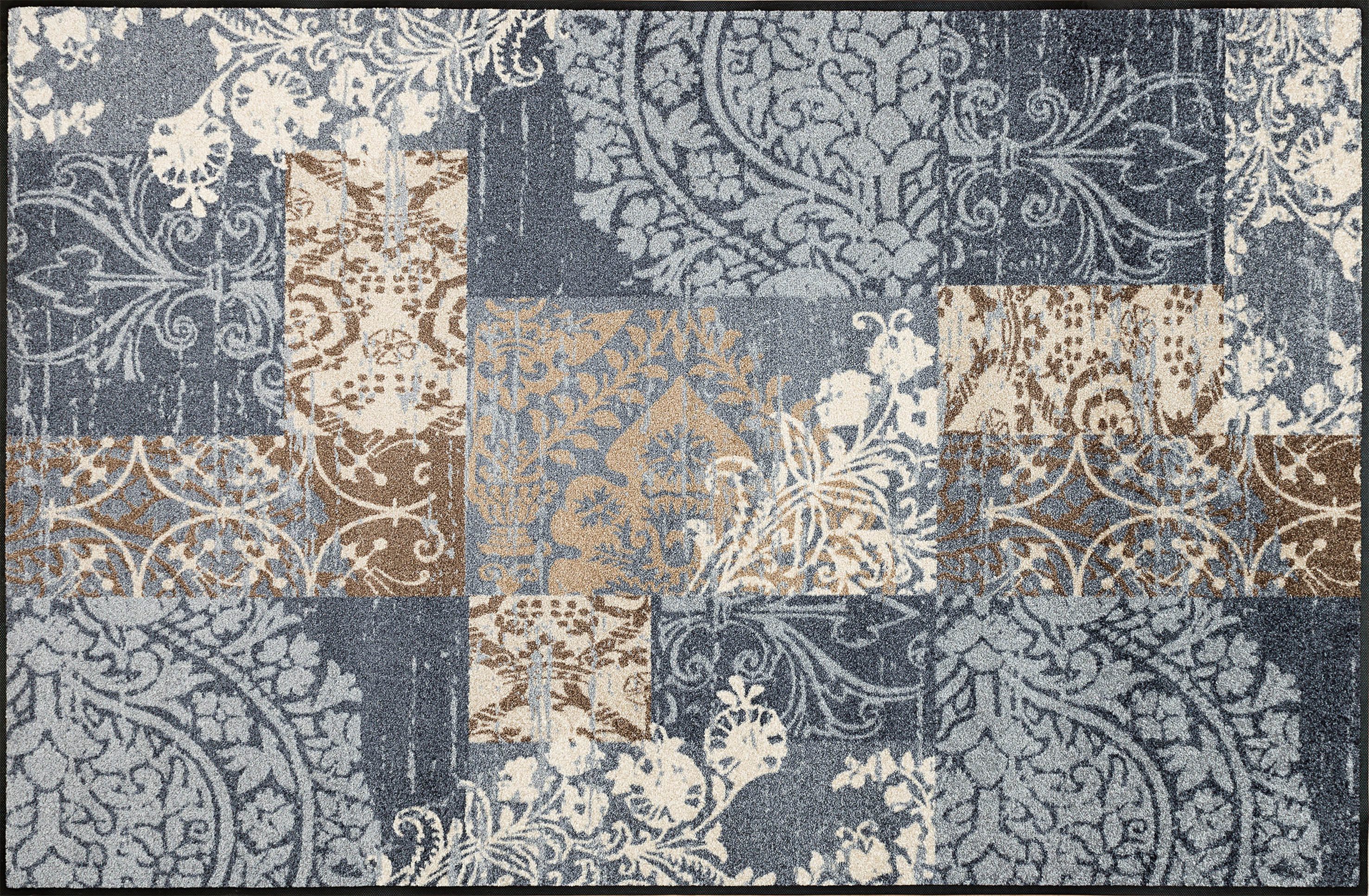 wash+dry by Kleen-Tex Läufer Armonia, rechteckig, Höhe: 7 mm, Schmutzfangläufer, Patchwork Design, Ornamente, rutschhemmend