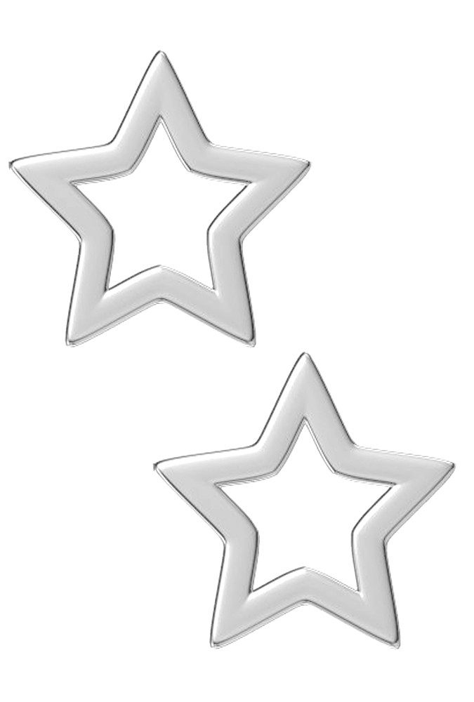 Limana Paar Ohrstecker 925 Silber Sterne 8mm Kinder Mädchen Frauen Damen Ohrringe (Weihnachtsgeschenk inkl. Schmuckbox Kinderschmuck), Geschenk Ostern Weihnachten Geburtstag Nikolaus Ostern