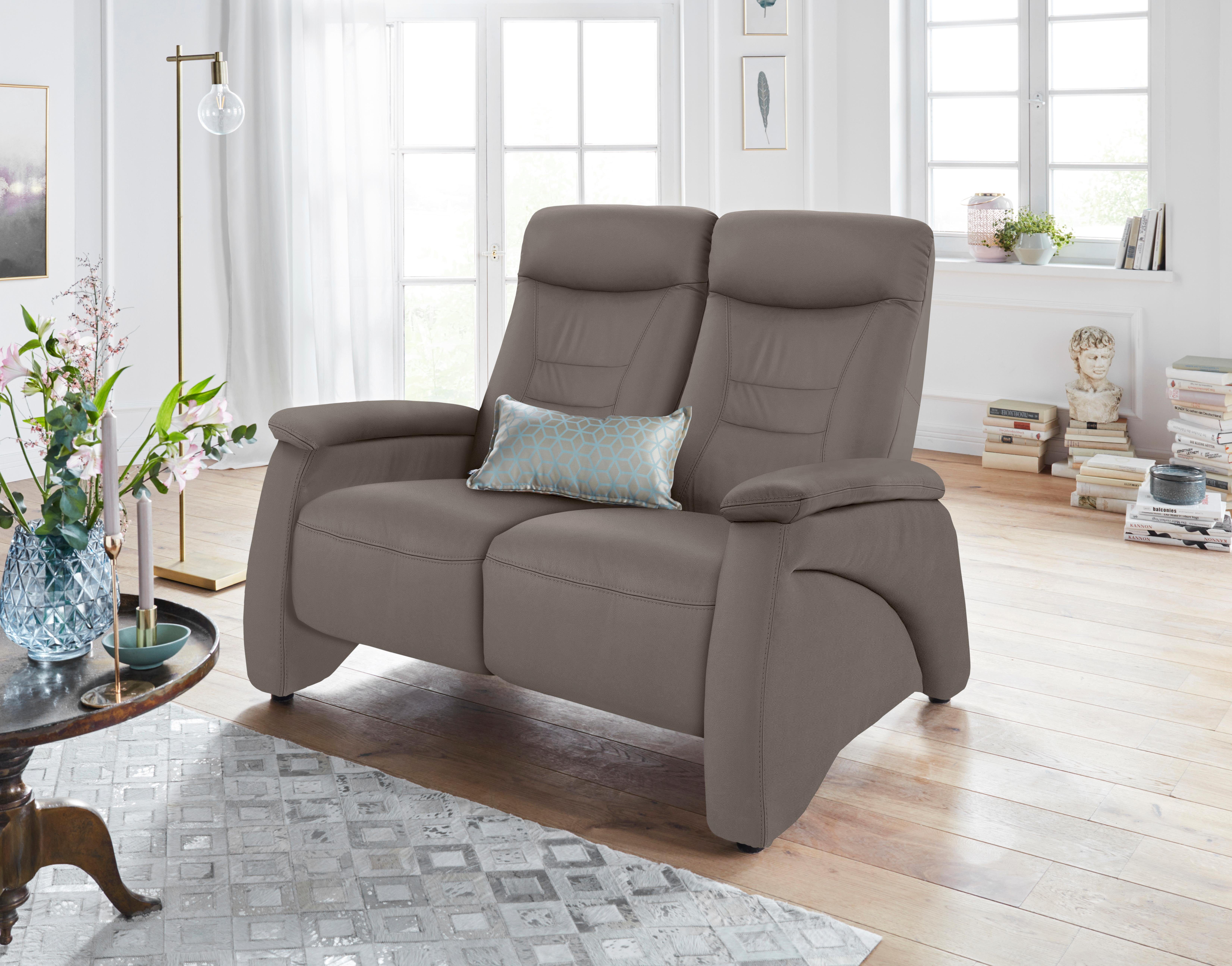 exxpo - sofa fashion 2-Sitzer Ascoli, Kinosofa mit hohem Sitzkomfort, bequeme Armlehnen, hoher Rücken, inkl. Relaxfunktion