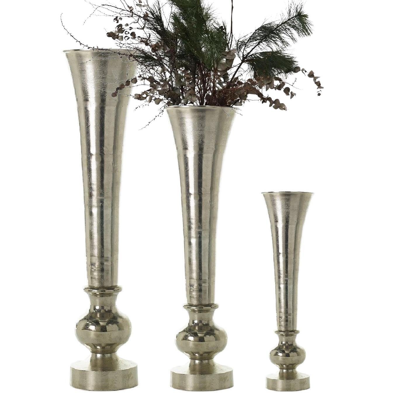 baario Bodenvase Bodenvase ROMA silber 70cm, günstig online kaufen