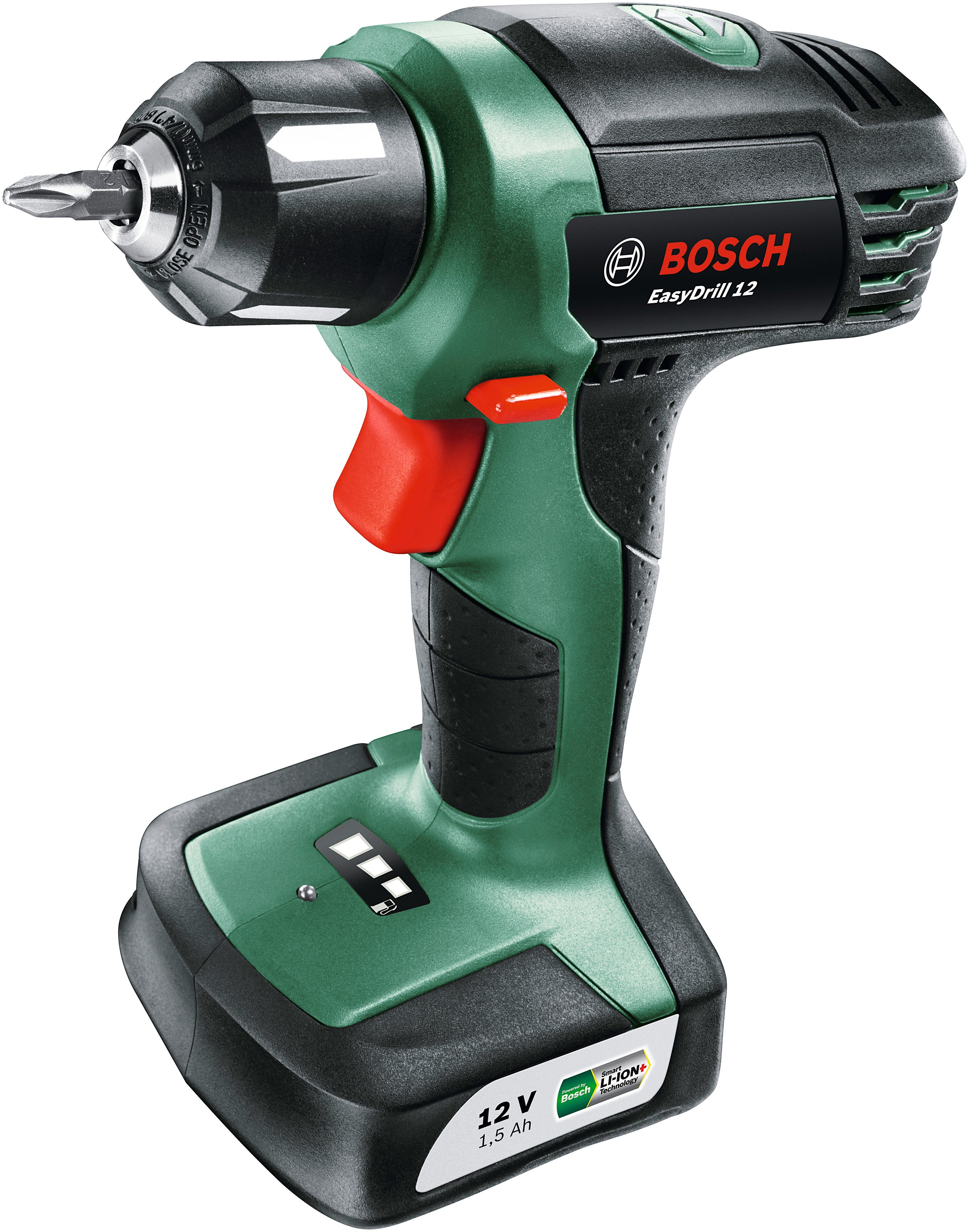 Bosch Home inkl. Ladegerät & U/min, Schrauberbit & EasyDrill (Set), 700 Garden 12, Akku, max. Akku-Bohrschrauber